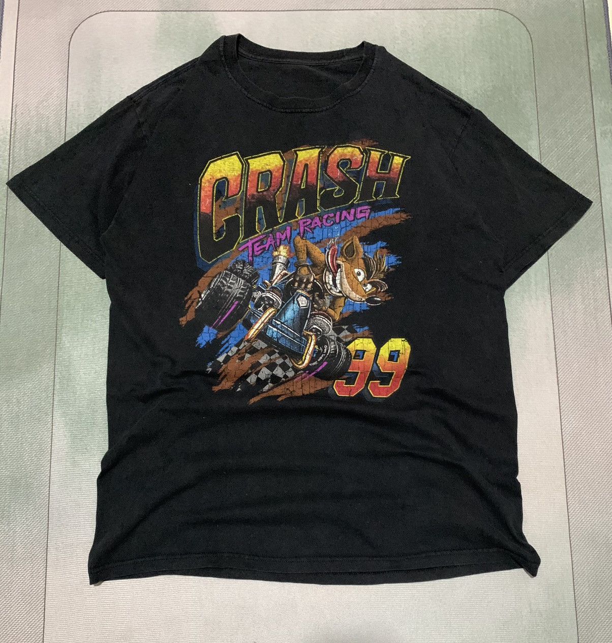 Japanese Brand Crash Team Racing Bandicoot Game Tee Size US XL / EU 56 / 4 - 1 Thumbnail
