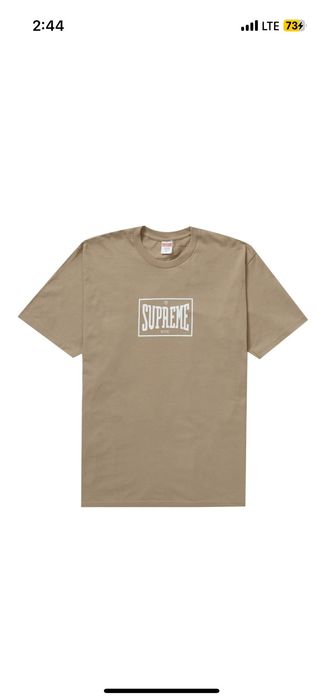 Supreme Supreme Warm Up Tee FW23 Khaki | Grailed