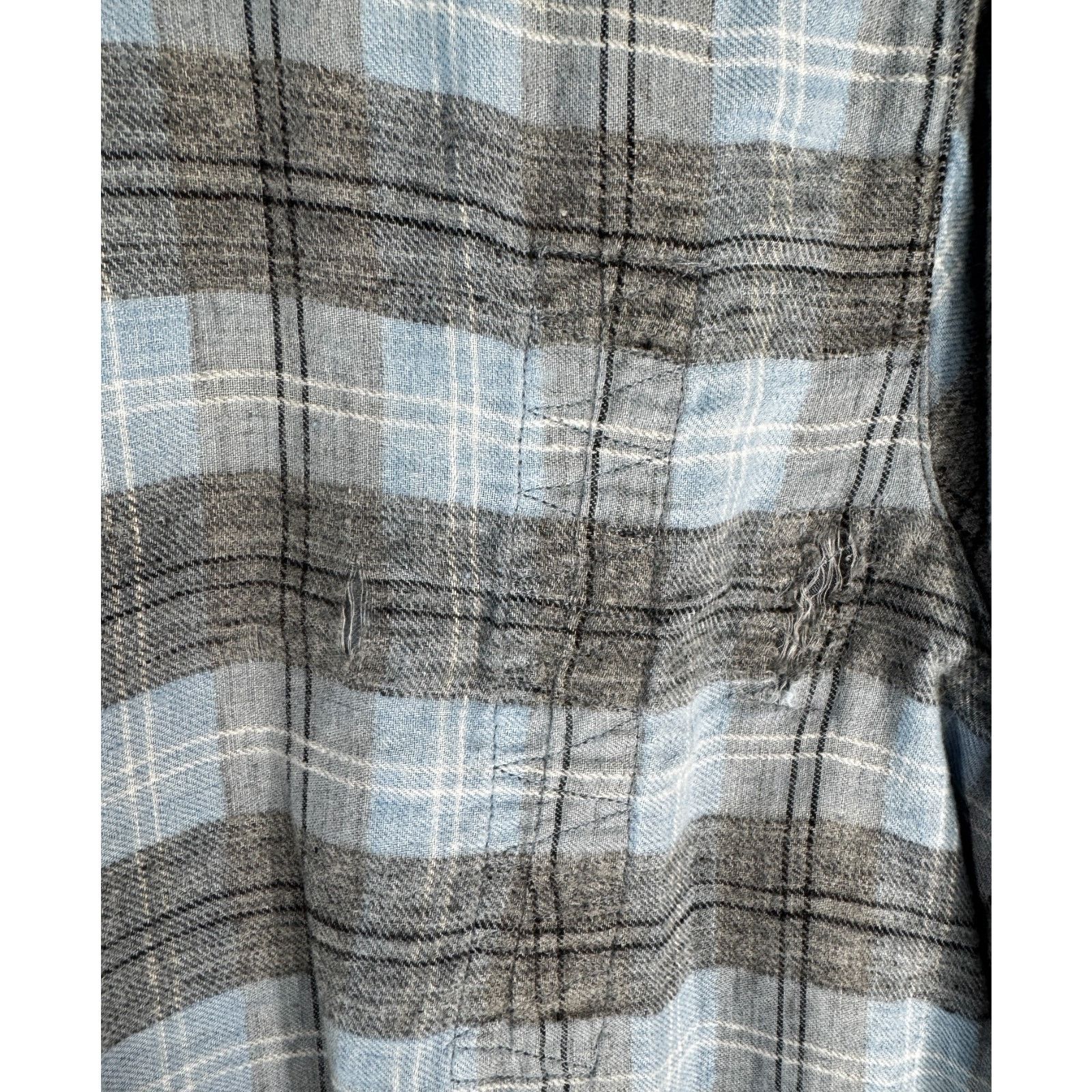 Frank & Eileen Frank & Eileen Shirt Womens Blue Plaid Flannel Button Up XS Size XS / US 0-2 / IT 36-38 - 2 Thumbnail