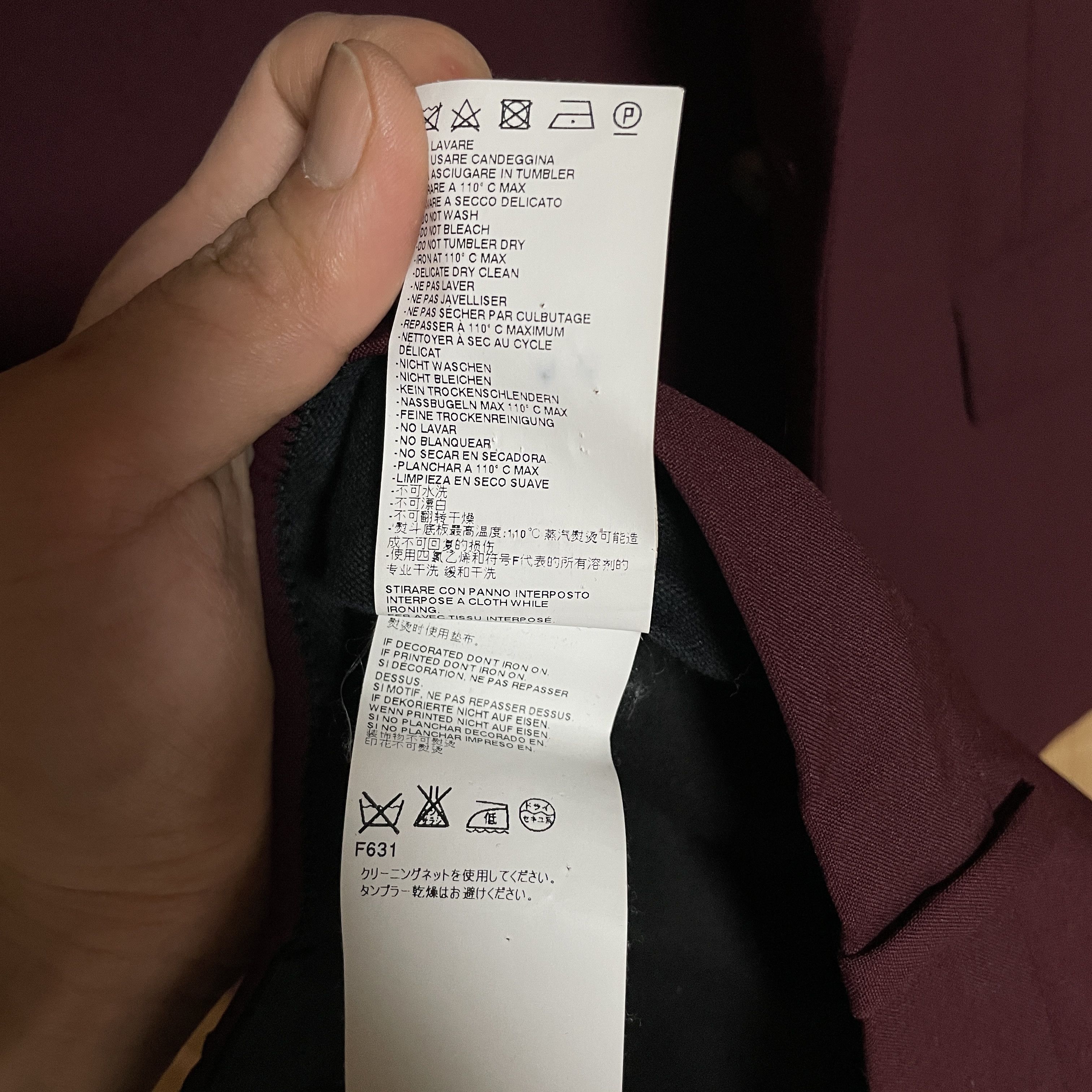 Maison Margiela Martin Margiela Burgundy suit 46 hard to find colour Size 46S - 11 Thumbnail