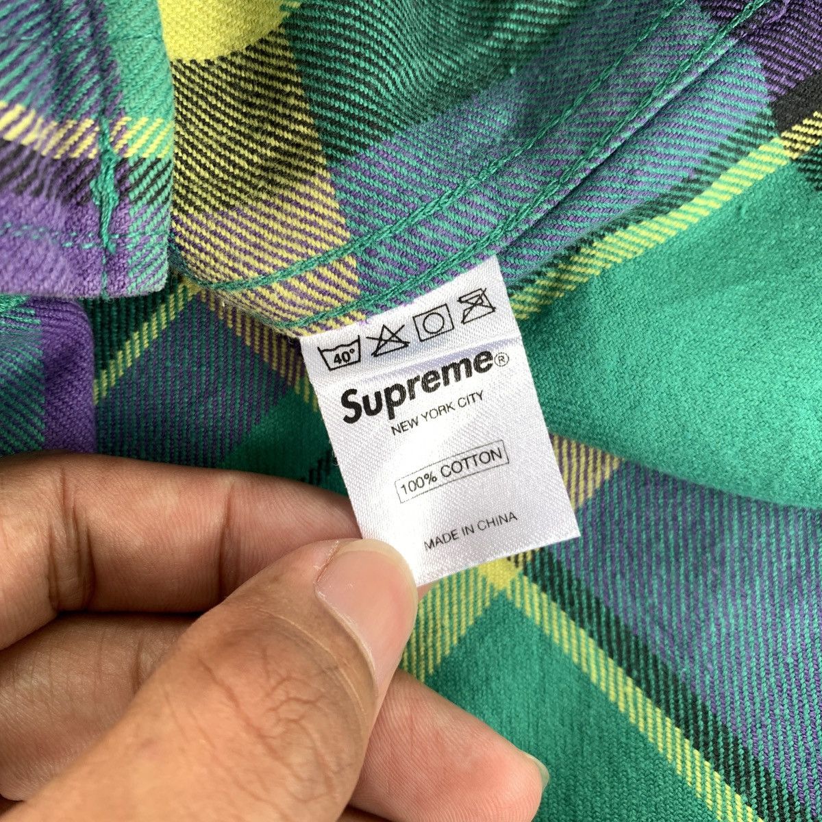 Supreme Supreme Double Pocket Plaid Flanel Shirt Size US S / EU 44-46 / 1 - 7 Thumbnail