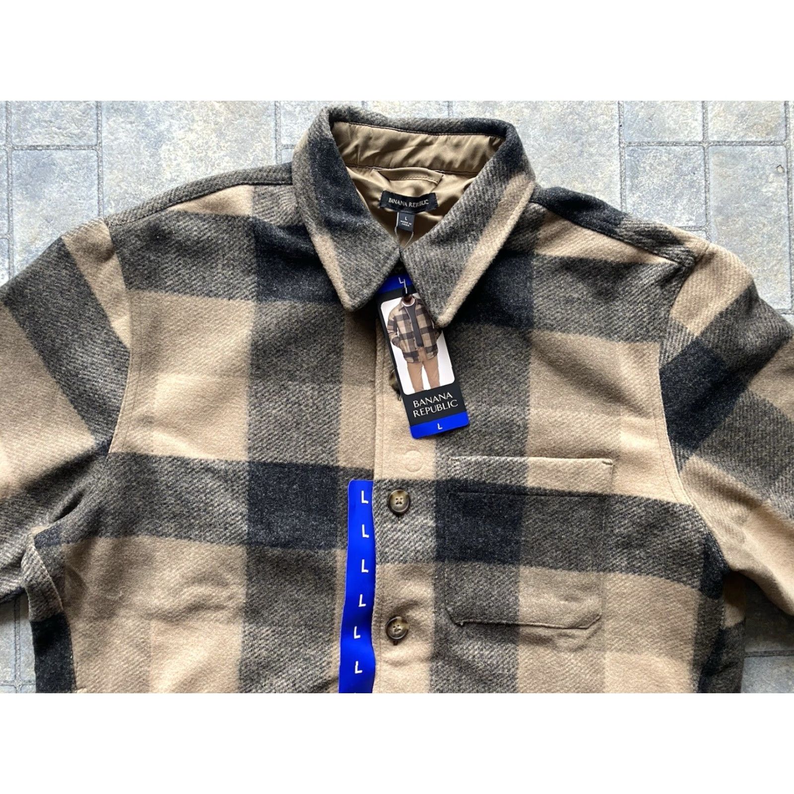 Banana Republic Banana Republic Jacket Coat Tan L Plaid Men Coat Size L Tan Jacket Banana Republic Men Size US L / EU 52-54 / 3 - 4 Thumbnail