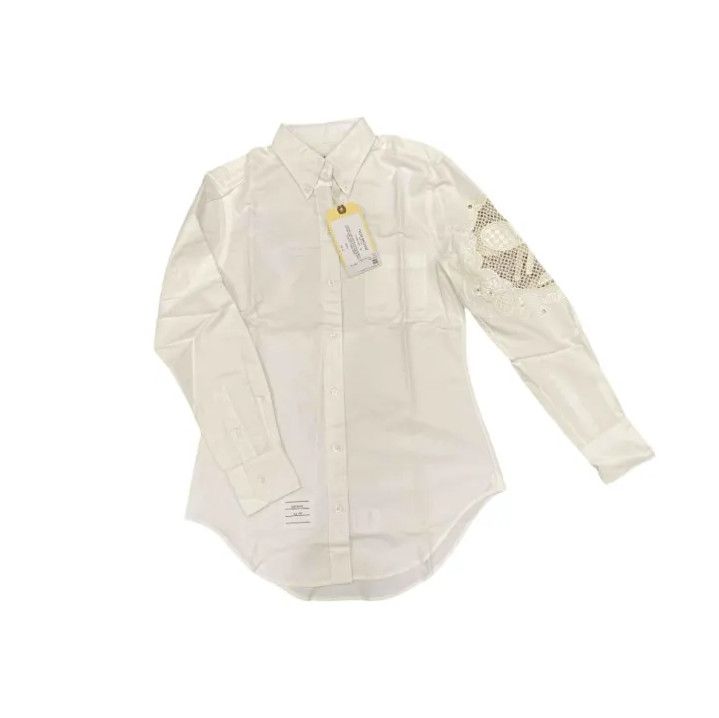 Thom Browne Thom Browne Long Sleeve Embroidered Shirt Size US M / EU 48-50 / 2 - 1 Thumbnail
