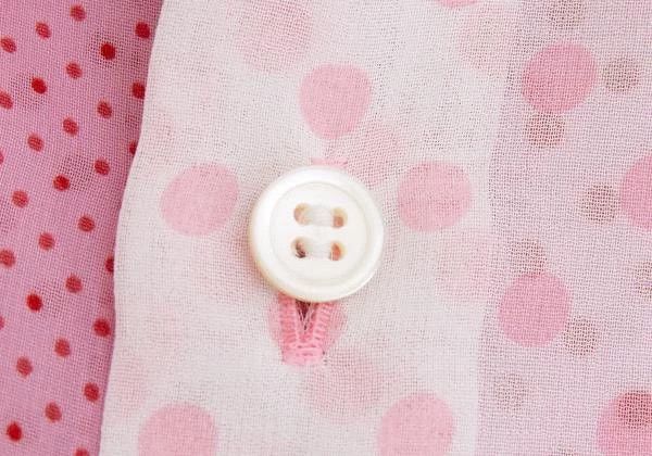 Comme des Garcons Comme Des Garcons Pink Vintage Polka-Dot Bow Design Shirt Size M / US 6-8 / IT 42-44 - 5 Thumbnail