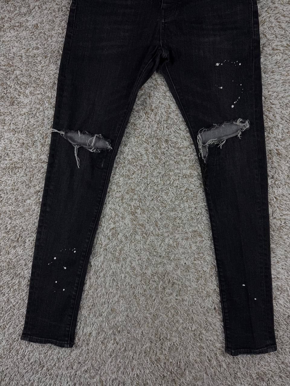 Purple Brand PURPLE BRAND Over Spray Skinny Jeans 'Black' Size US 31 - 3 Thumbnail