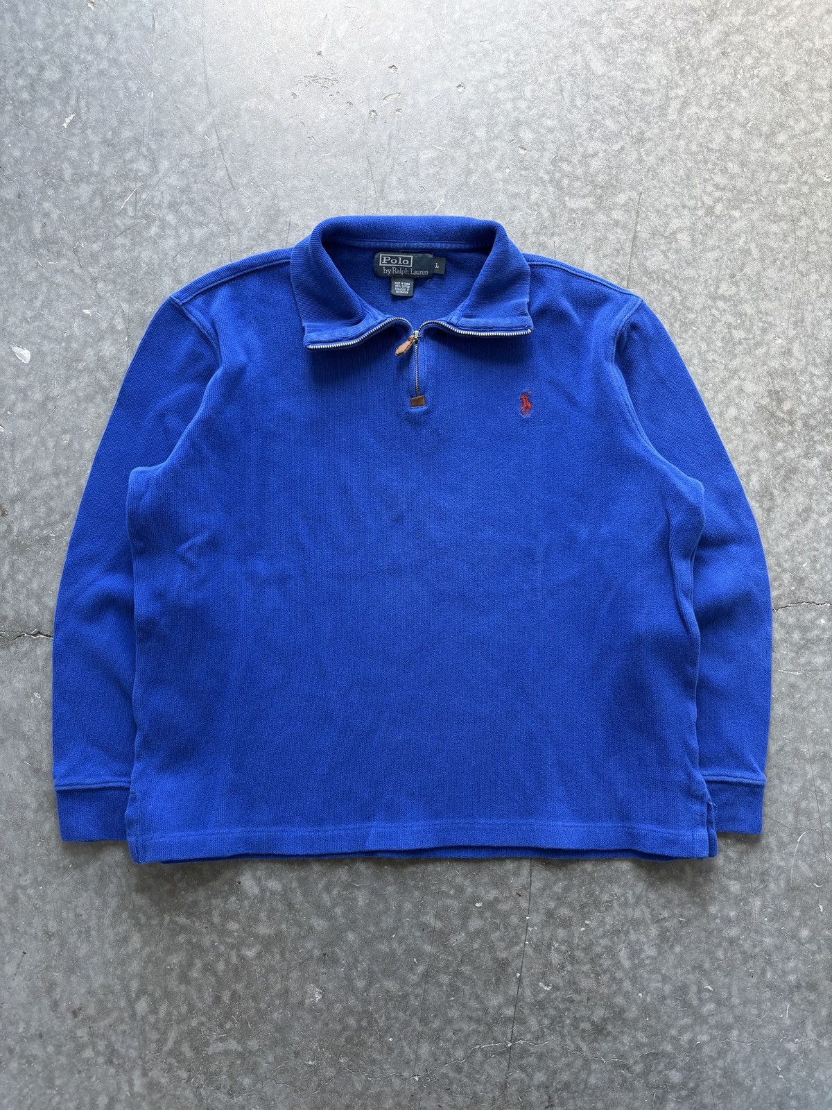 Polo Ralph Lauren Vintage Y2K Polo Ralph Lauren Quarter Zip Sweatshirt Size US L / EU 52-54 / 3 - 1 Thumbnail