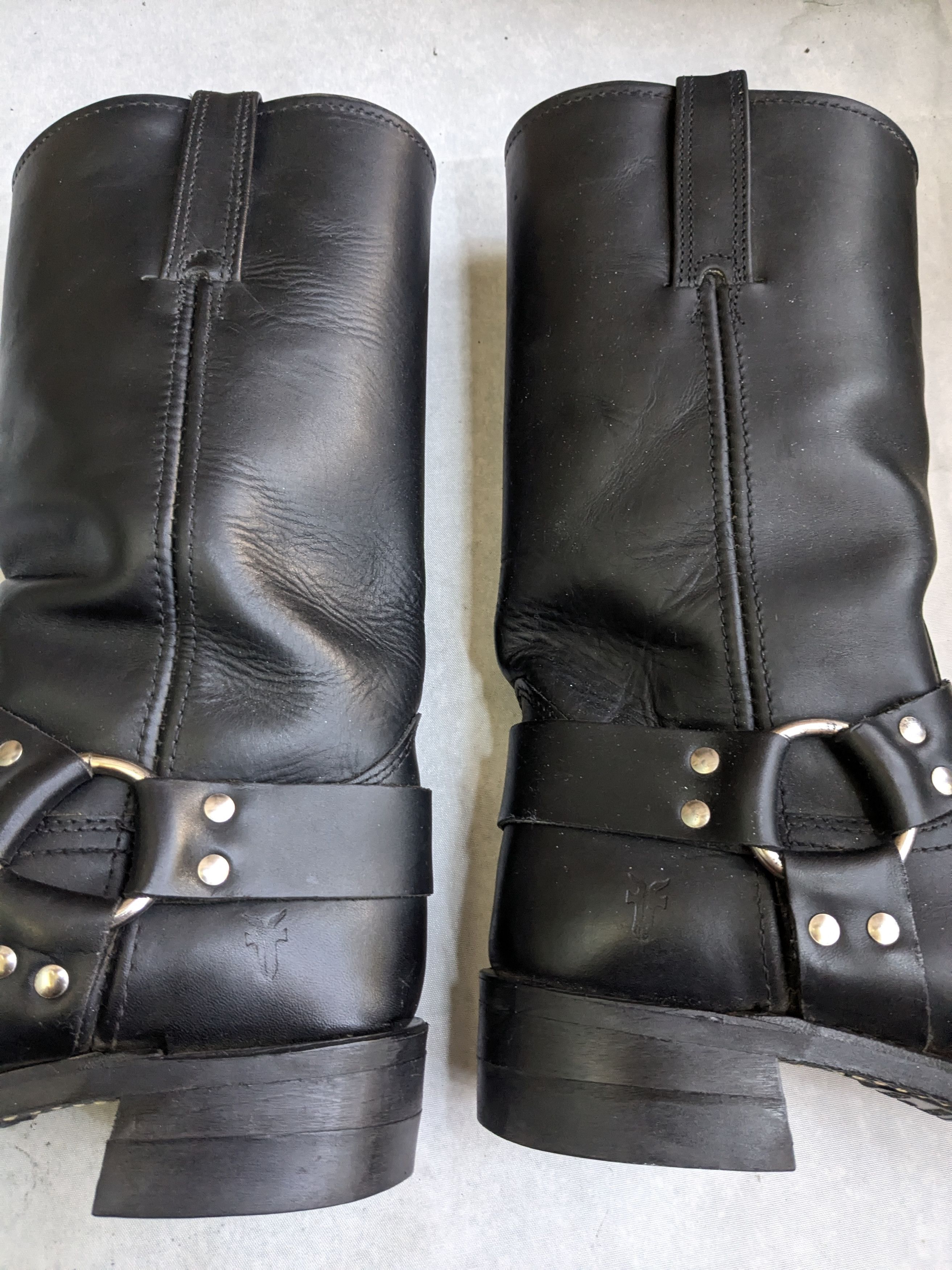Frye Frye Harness Boots Black Leather 10 M Buckle Size US 10 / EU 43 - 9 Thumbnail