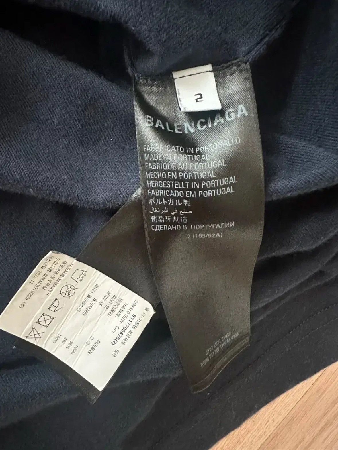 Adidas × Balenciaga Balenciaga X Adidas Oversized T Shirt [navy] Size US M / EU 48-50 / 2 - 6 Thumbnail