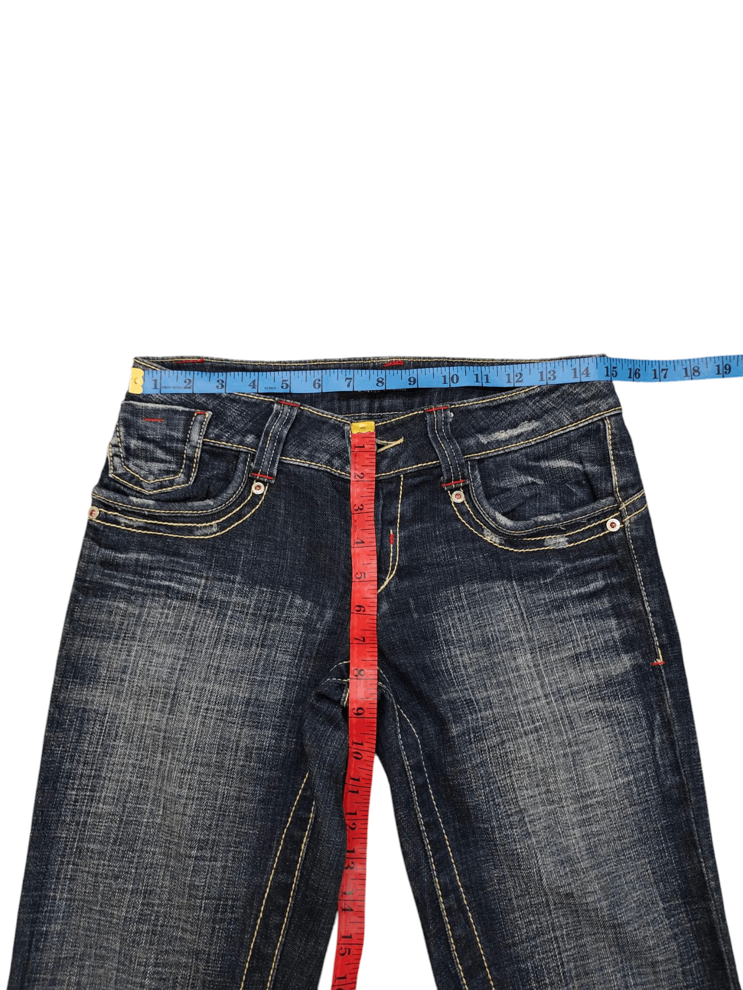 Japanese Brand Flare Jeans Camel Road Japan Faded Low Rise Denim Bootcut Size US 29 - 17 Thumbnail