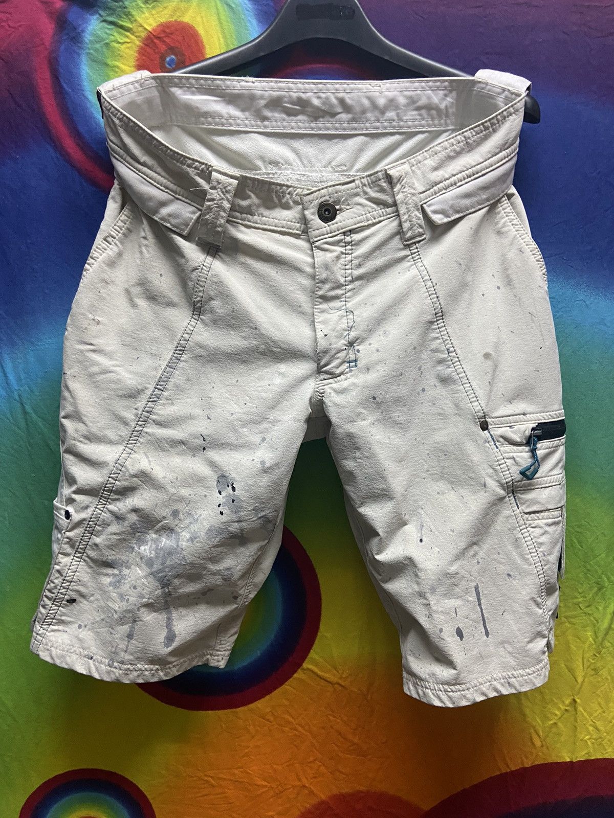 image of Moscot Cargo Painter Work Pants in White, Men's (Size 32)