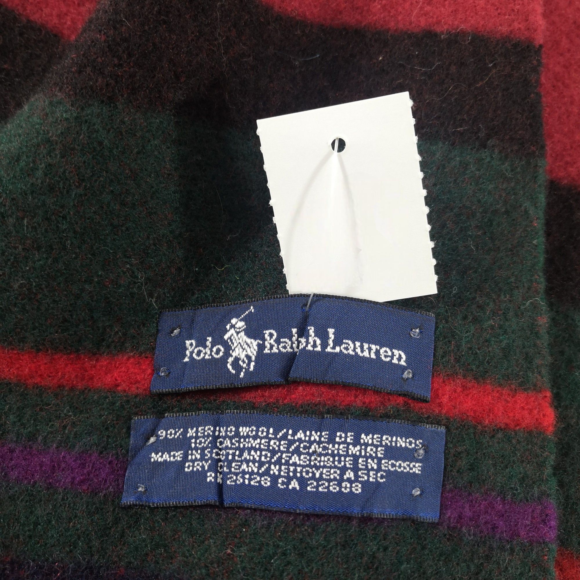 Polo Ralph Lauren Vintage Polo Ralph Lauren Scarf Wool Cashmere Muffler Scarve Size ONE SIZE - 5 Thumbnail