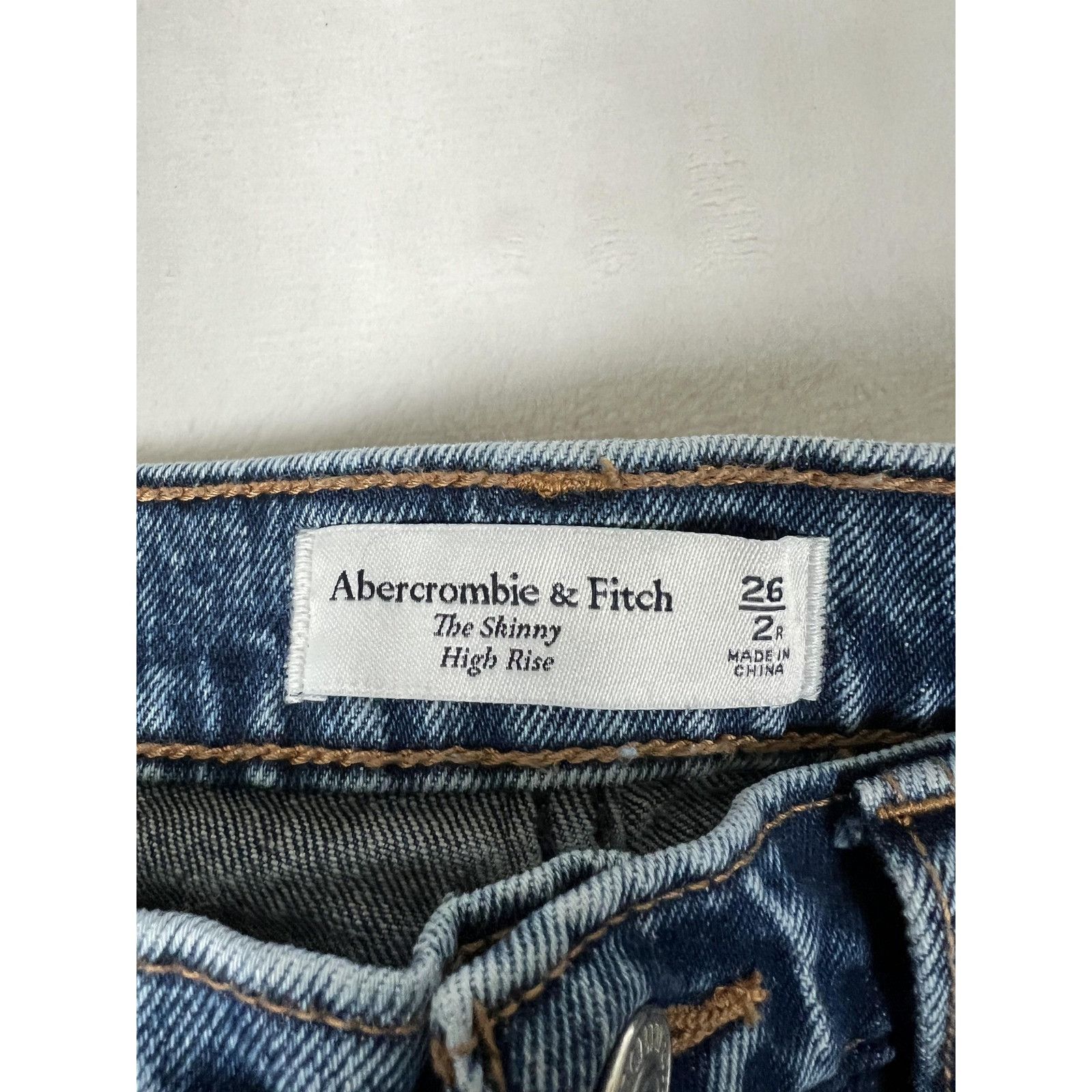 Abercrombie & Fitch Abercrombie & Fitch Jeans Womens 2 26 Blue High Rise The Ski Size 26" / US 2 / IT 38 - 2 Thumbnail