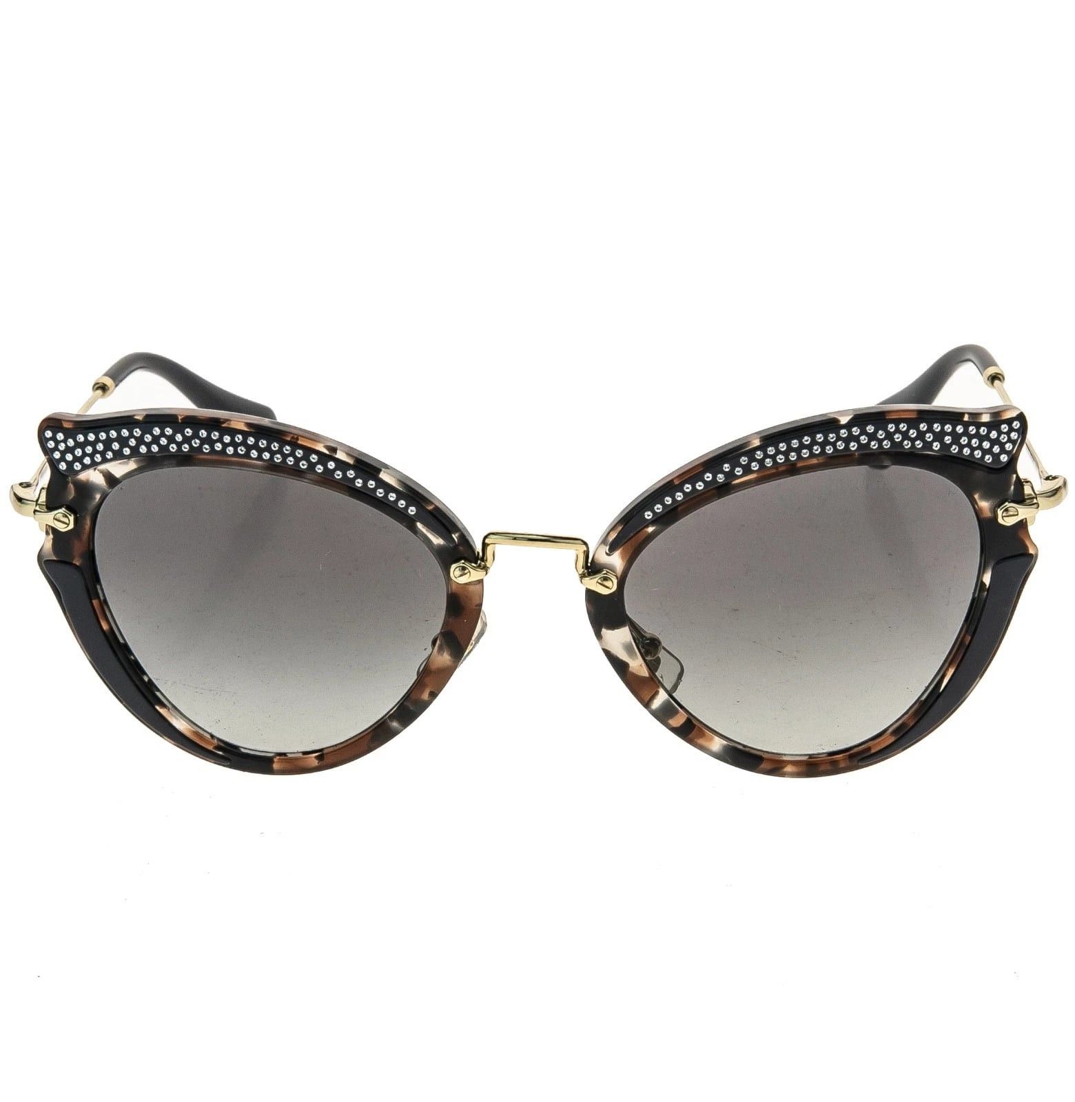Miu Miu MIU MIU MU05SS NOIR Crystal Butterfly Gold Brown Blue 05S Size ONE SIZE - 9 Thumbnail