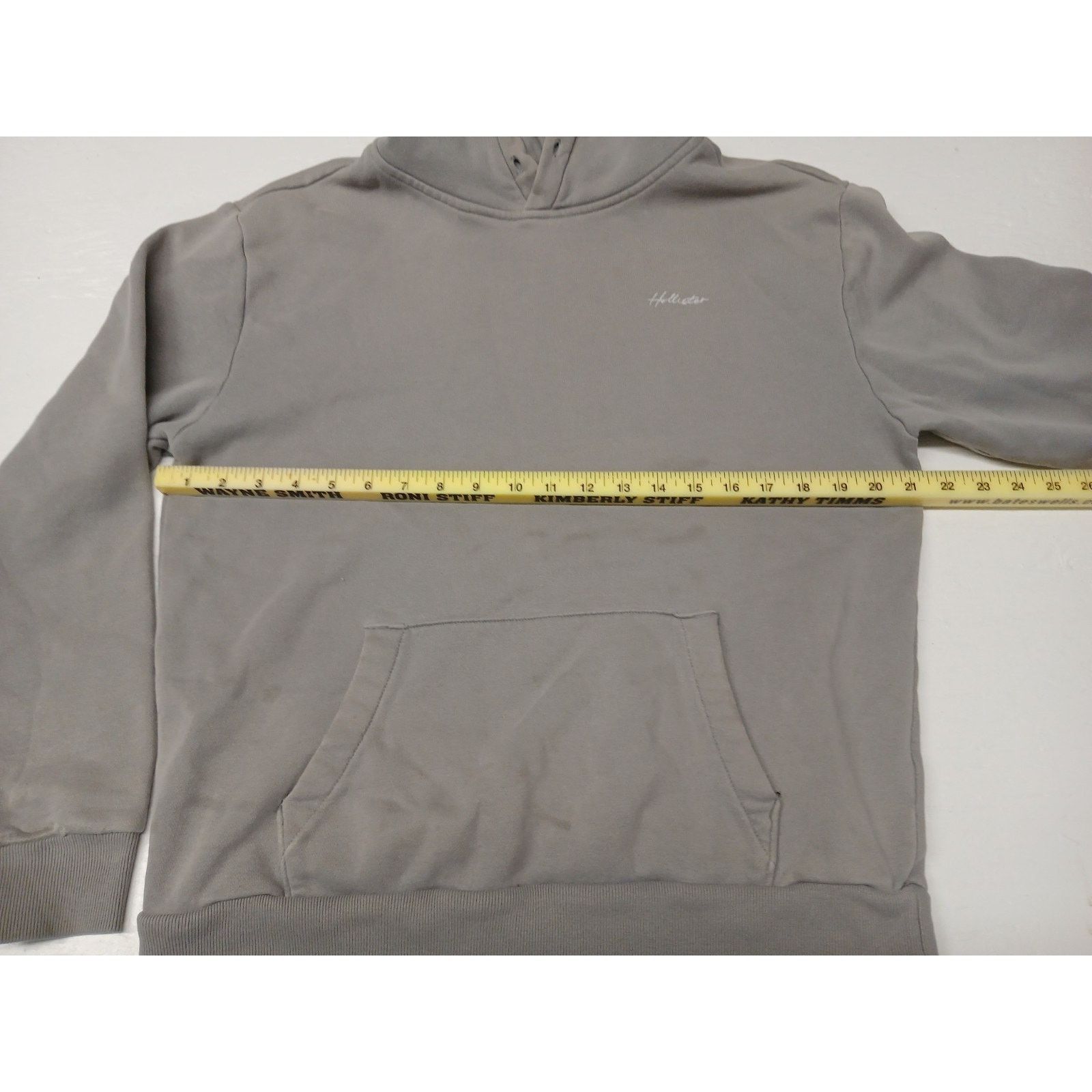 Hollister Hollister (Medium) Men's Gray Relaxed Fit Hoodie Sweatshirt Size M / US 6-8 / IT 42-44 - 5 Thumbnail