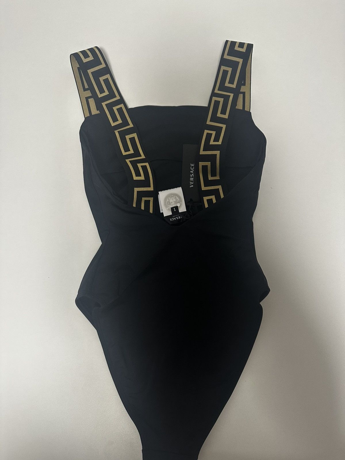 Versace Versace Black One-piece Swimsuit Size S / US 4 / IT 40 - 6 Thumbnail