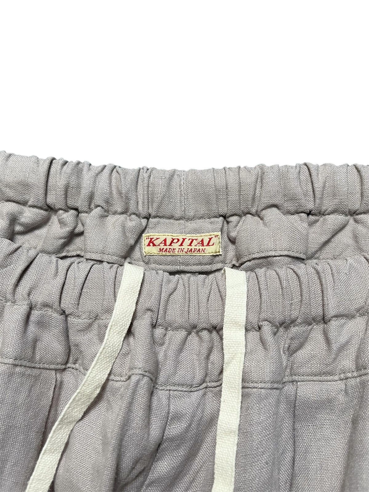 Kapital Kapital Linen 3/4 Wide Leg Pants Size US 28 / EU 44 - 10 Thumbnail