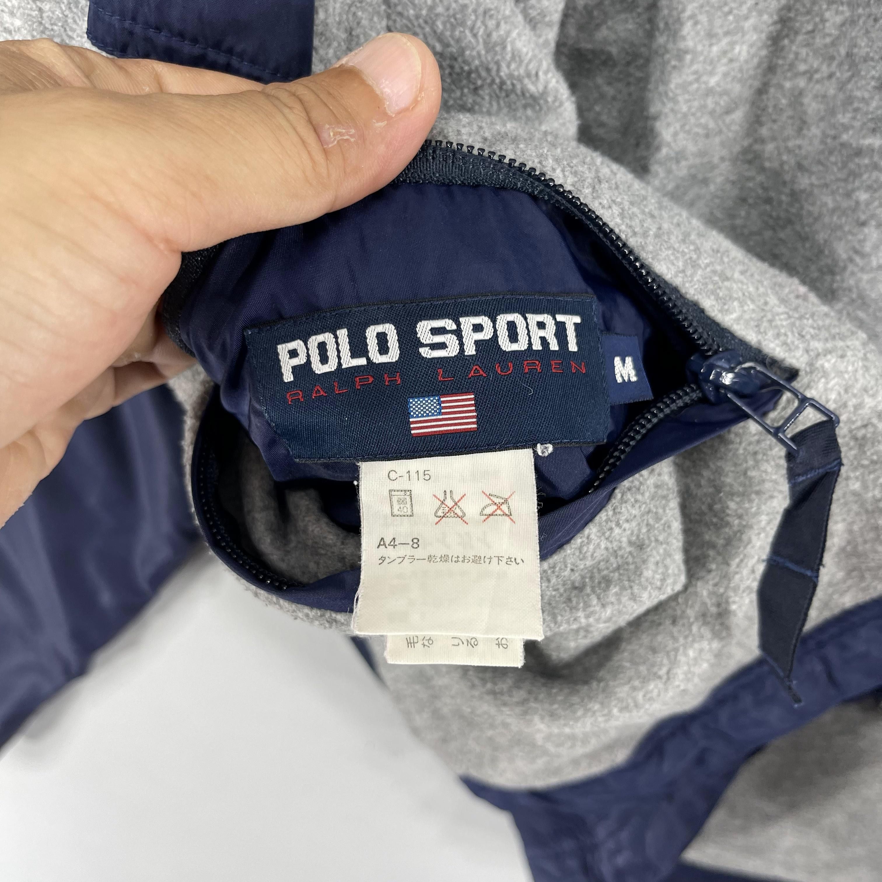 Polo Ralph Lauren × Vintage Vintage POLO SPORT Puffer Fleece Reversible Jacket Size US M / EU 48-50 / 2 - 7 Thumbnail