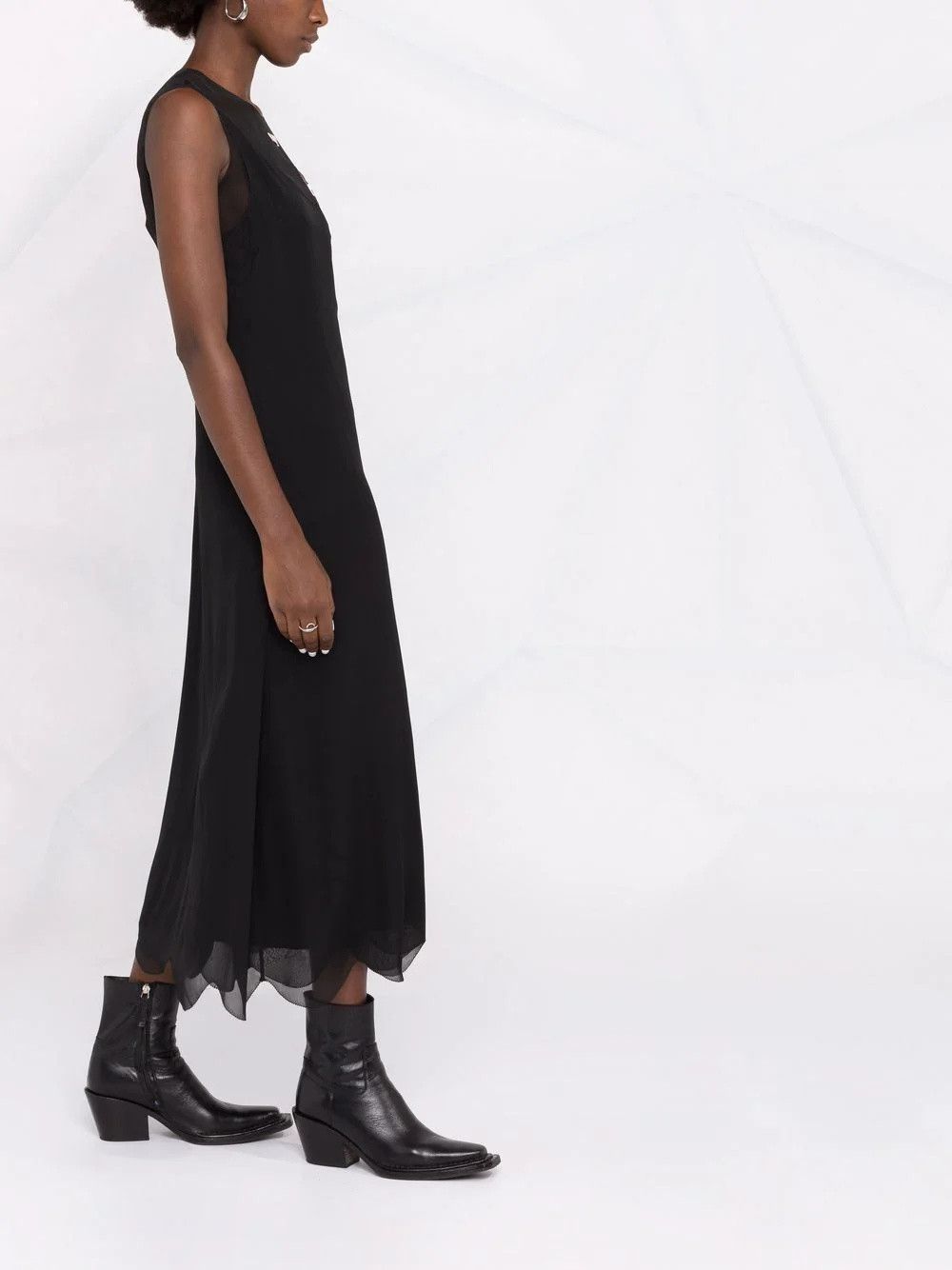 Maison Margiela o1y0625 Maxi Dress in Black Size M / US 6-8 / IT 42-44 - 3 Thumbnail