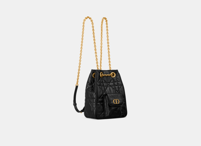 Dior o1w1db10426 M3374U Size :OS / Small Caro Backpack in Black Size ONE SIZE - 2 Thumbnail