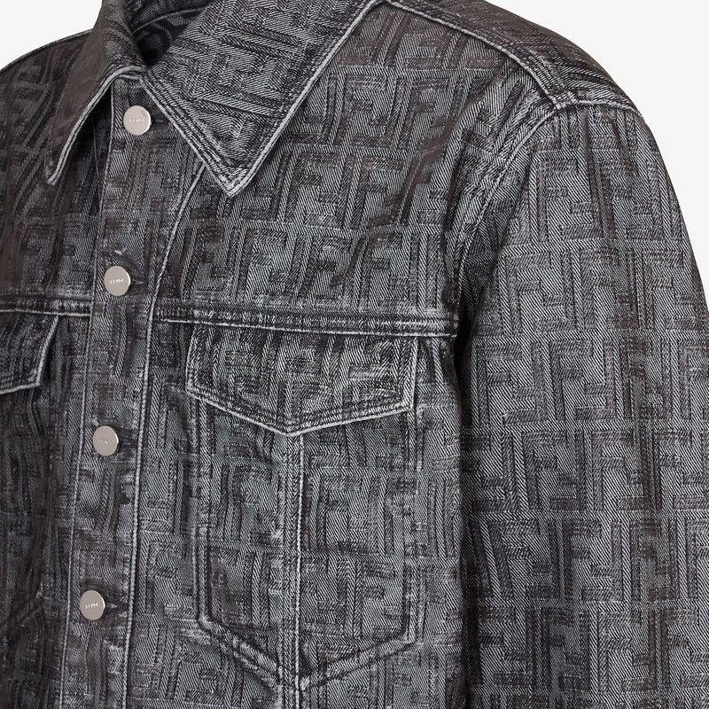 Fendi o1s1wg110126 Jeans Jacket in Grey Size US XL / EU 56 / 4 - 3 Thumbnail