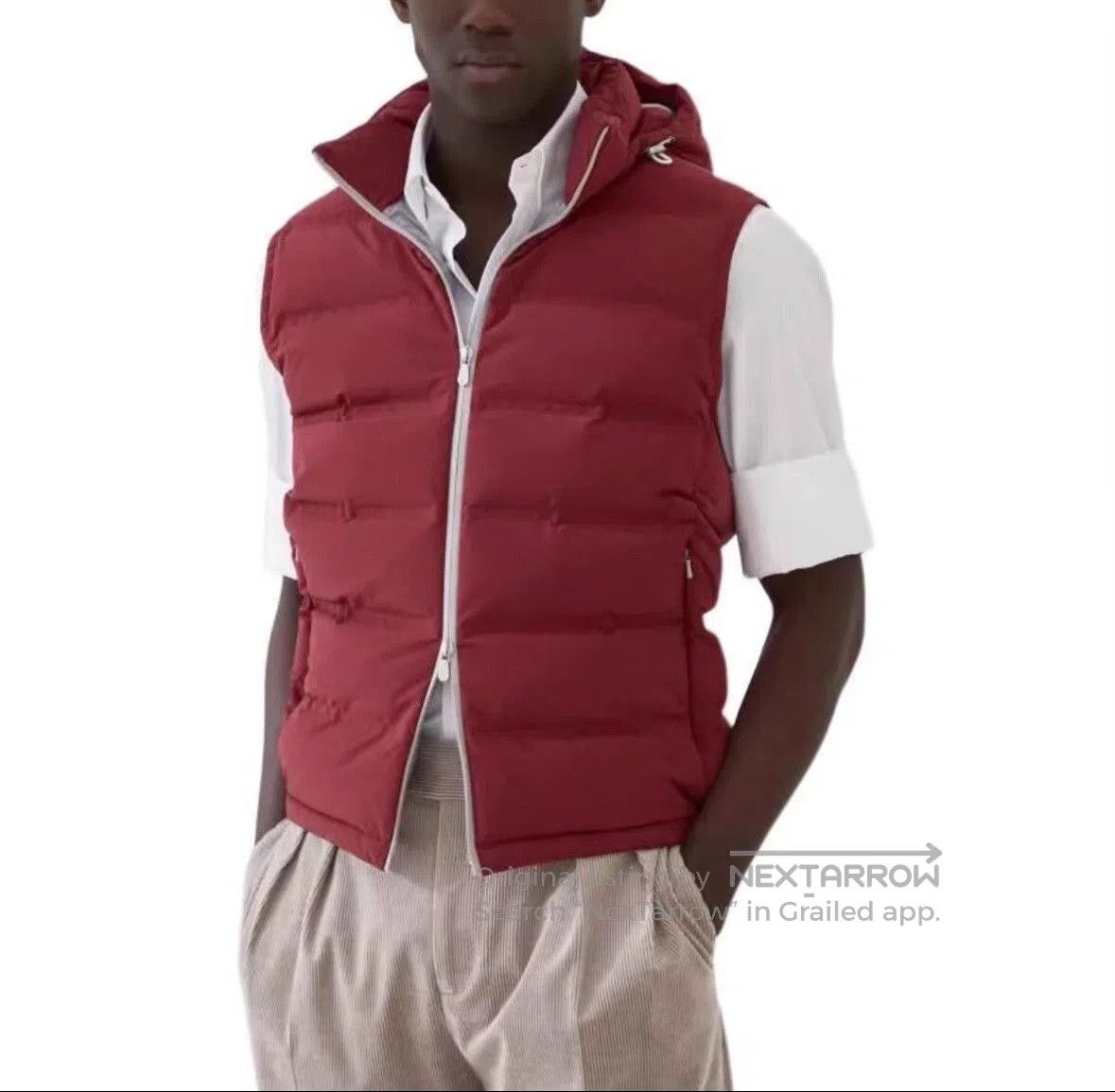 Brunello Cucinelli Brunello Cucinelli Men's Red Vest. Size US M / EU 48-50 / 2 - 1 Thumbnail