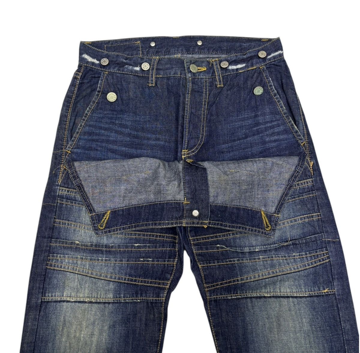 CABANE de ZUCCa CABANE DE ZUCCA KINKY PUNK STYLE DISTRESSED DENIM JEANS Size US 29 - 3 Thumbnail