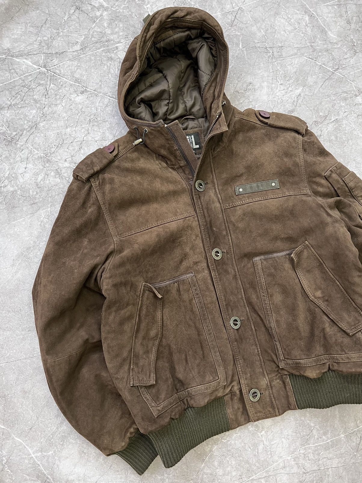 If Six Was Nine × Japanese Brand × Le Grande Bleu (L.G.B.) Avant Garde If Six Was Nine Style SUEDE HOOD JACket Size US L / EU 52-54 / 3 - 2 Thumbnail