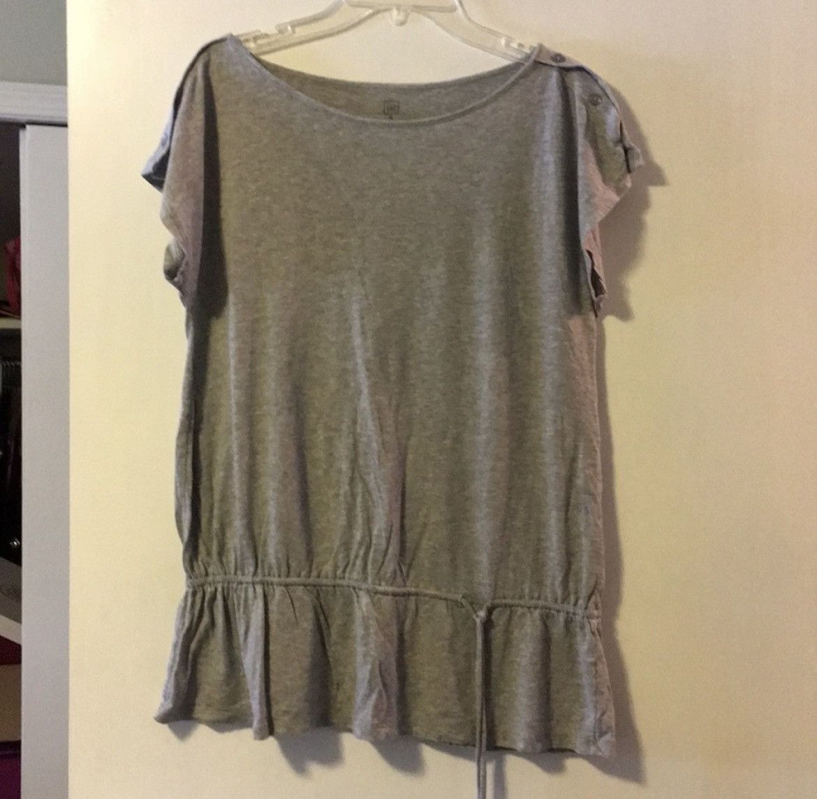 Gap GAP Grey Short Sleeve Top Size S / US 4 / IT 40 - 1 Preview