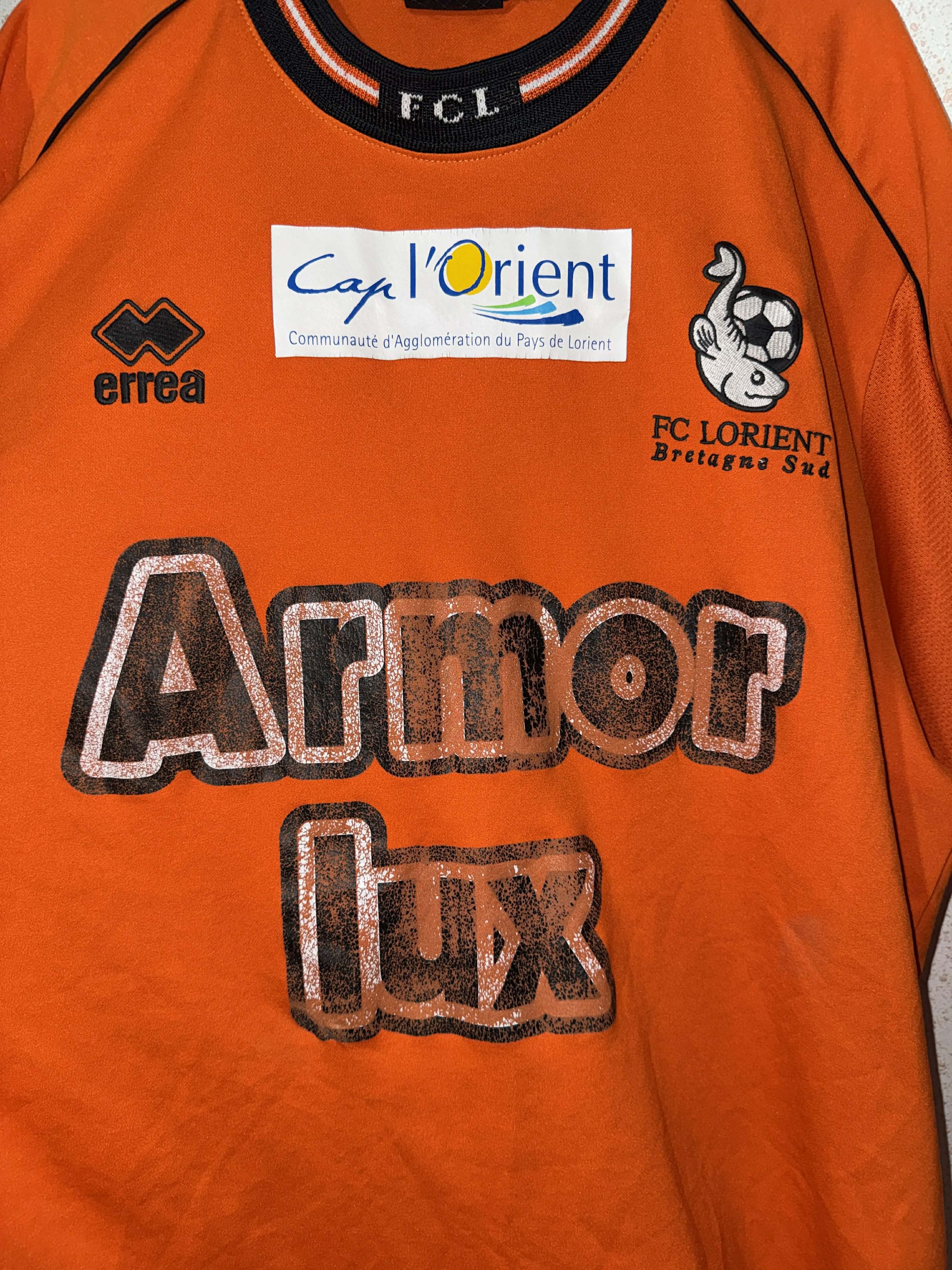 Errea Lorient 2004/05 Match Worn Shirt - Genton #5 Size US XXL / EU 58 / 5 - 5 Thumbnail