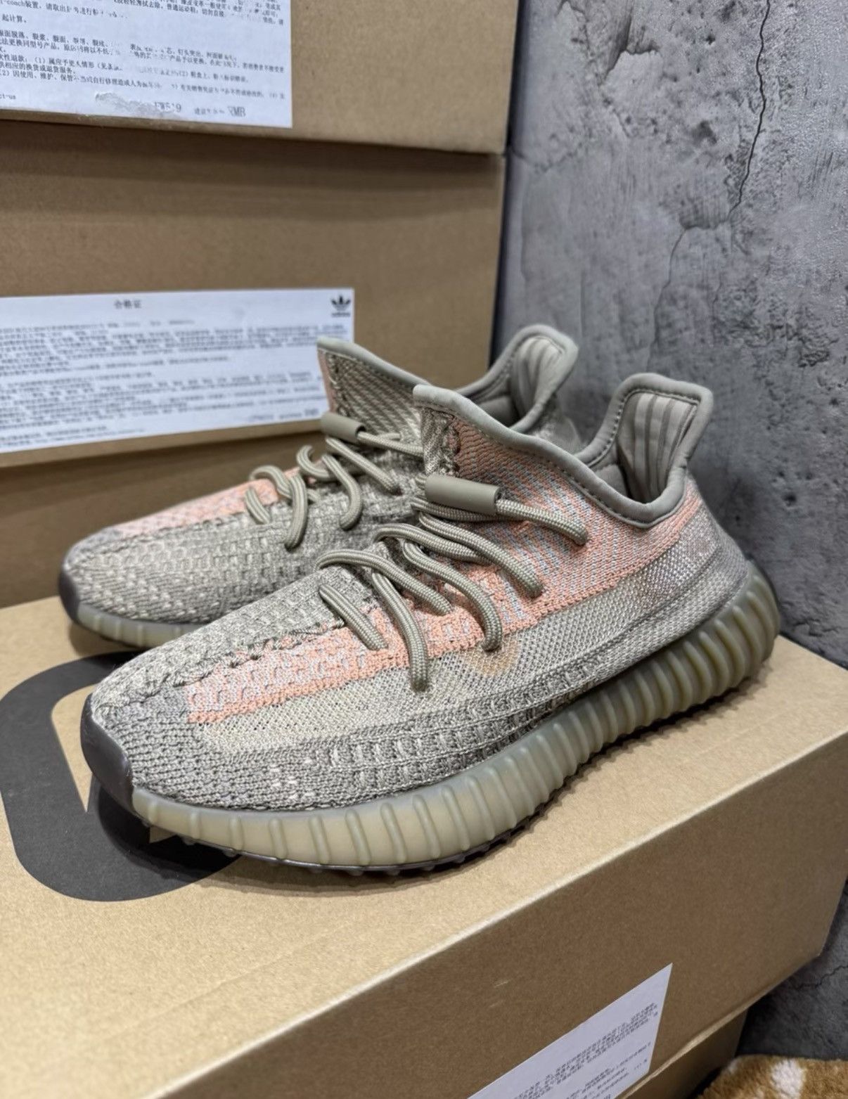 Adidas Adidas Yeezy 350 Sand Taupe Angel K37 Size US 7 / IT 37 - 1 Thumbnail