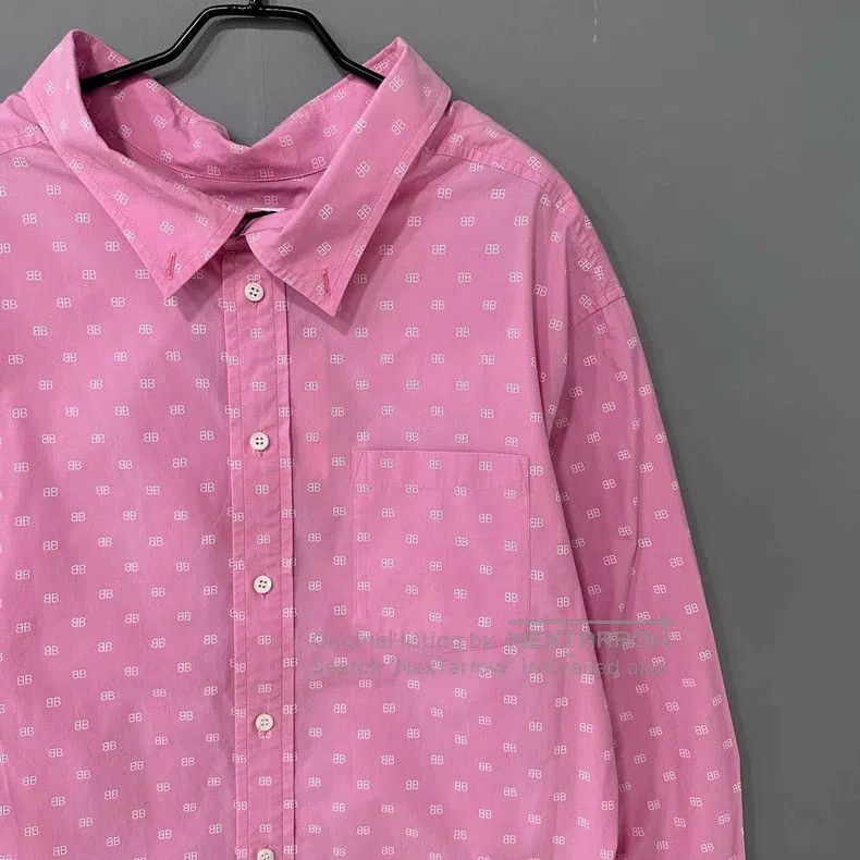 Balenciaga Balenciaga Double B all-over print long-sleeve shirt Size XS / US 0-2 / IT 36-38 - 3 Thumbnail
