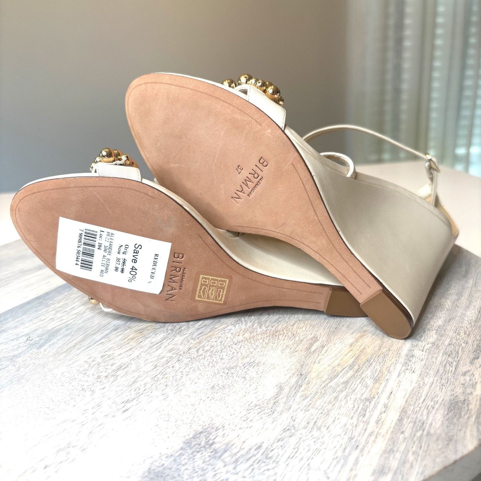 Alexandre Birman New Alexandre Birman Allie Wedge Sandals EU Sz 37.5 US Sz 7 Size US 7 / IT 37 - 10 Thumbnail