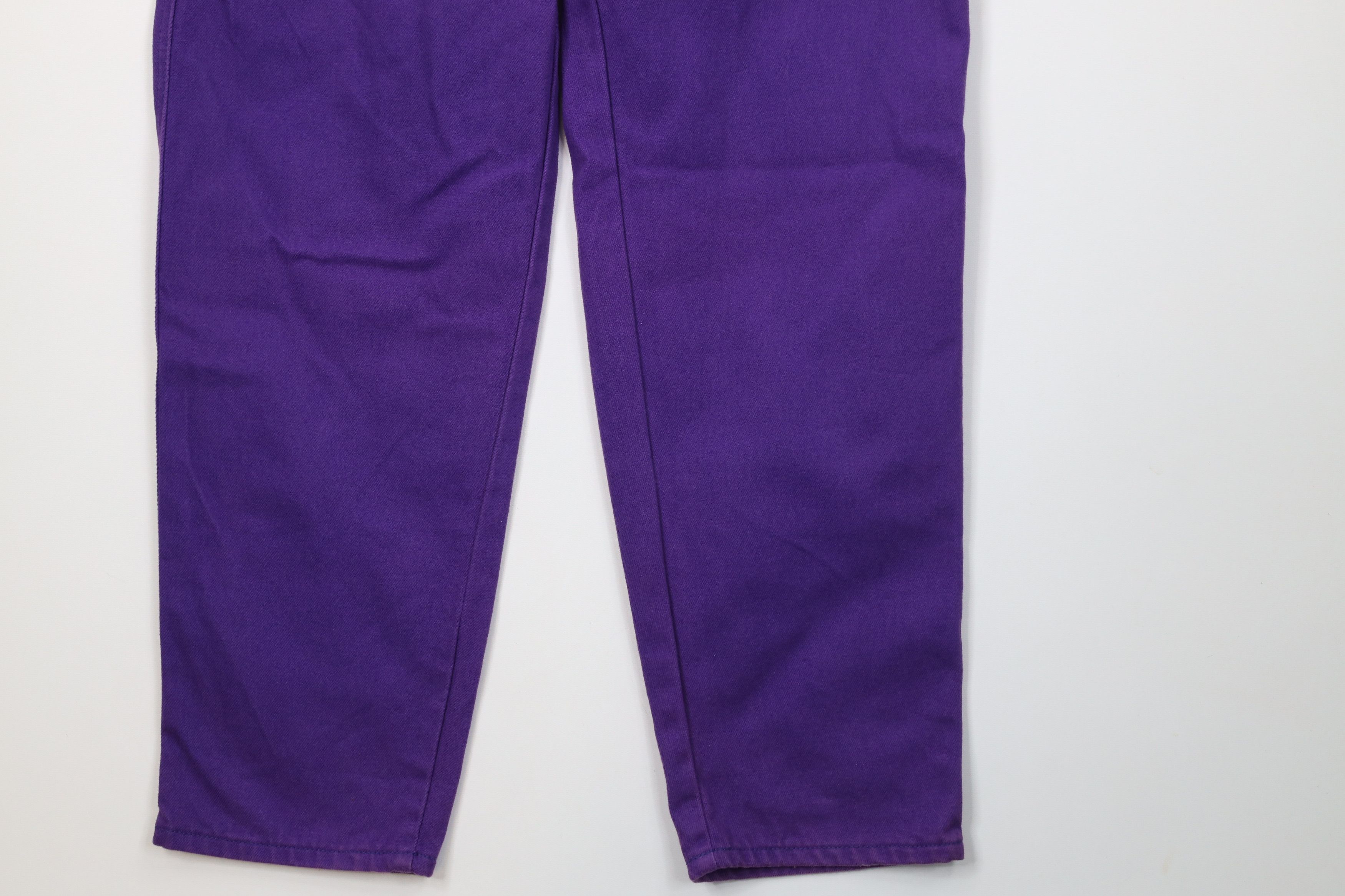 Vintage Deadstock Vintage 90s Streetwear Fit Skateboard Jeans Purple Size US 29 - 4 Thumbnail
