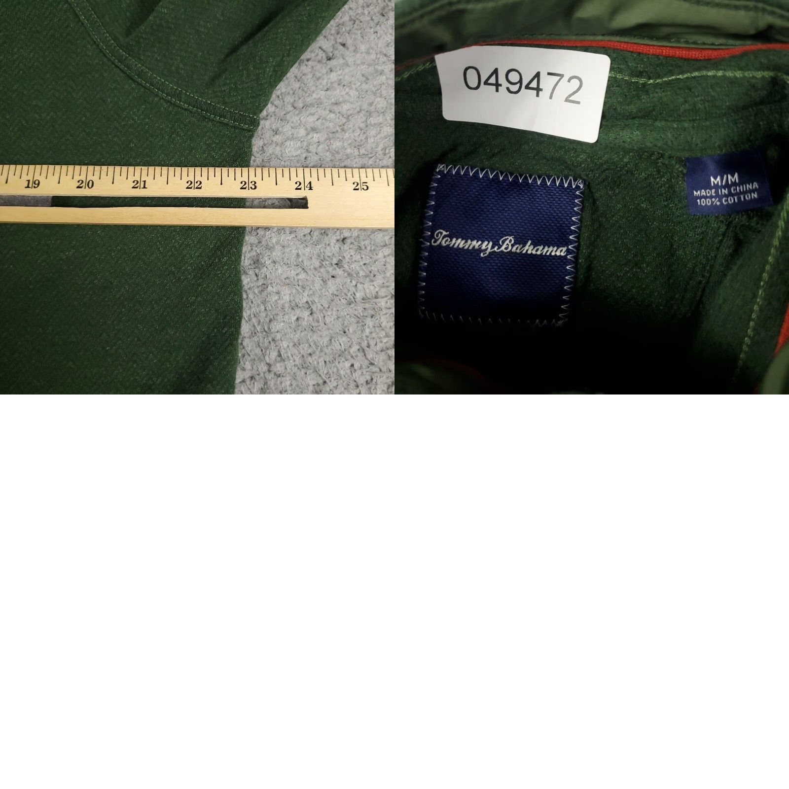 Tommy Bahama Tommy Bahama Green Mens Medium Crew Neck Pullover Sweater Cotton Casual Long Sleeve Size US M / EU 48-50 / 2 - 8 Thumbnail