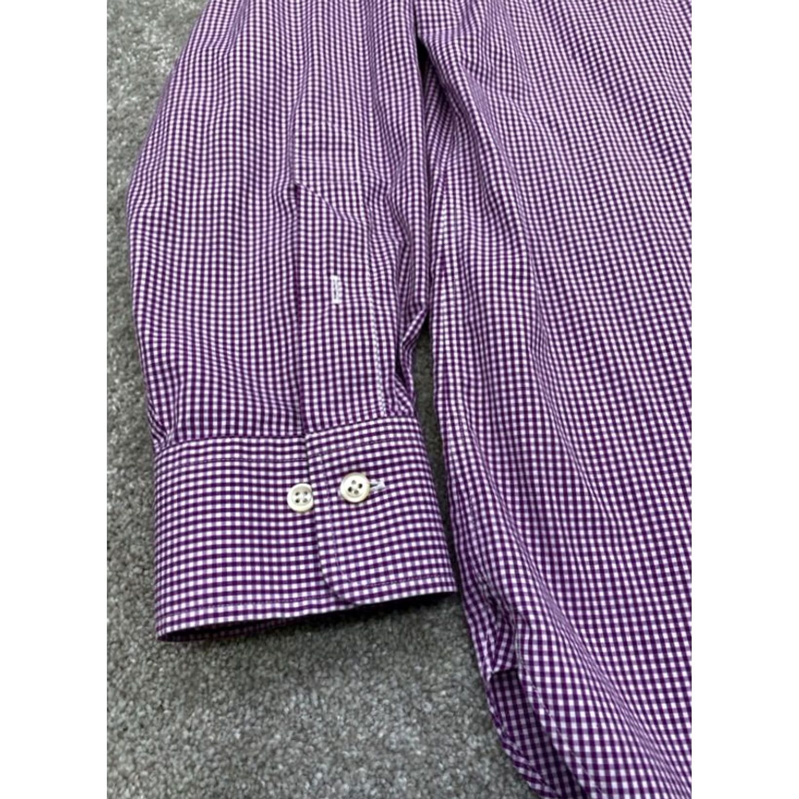 Polo Ralph Lauren Polo Ralph Lauren Shirt Mens 2XL Long Sleeve Button Up Purple White Checkered Size US XXL / EU 58 / 5 - 2 Thumbnail