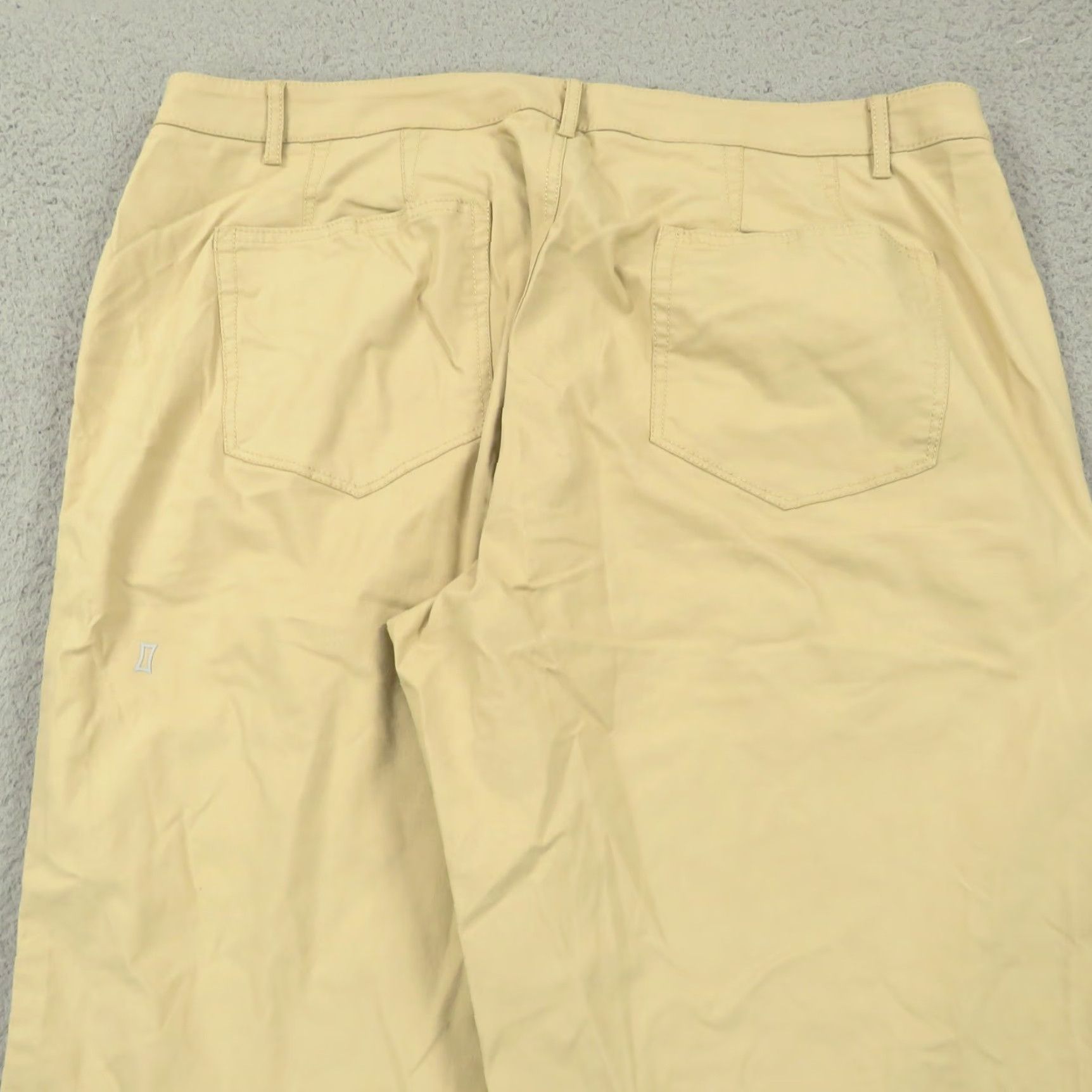 Vintage Kit and Ace Pants Men 38x32 Khaki Lightweight Straight Chino 5-Pocket Flat Front Regular Inseam 32" Casual Business Travel City Modern Size US 38 / EU 54 - 3 Thumbnail