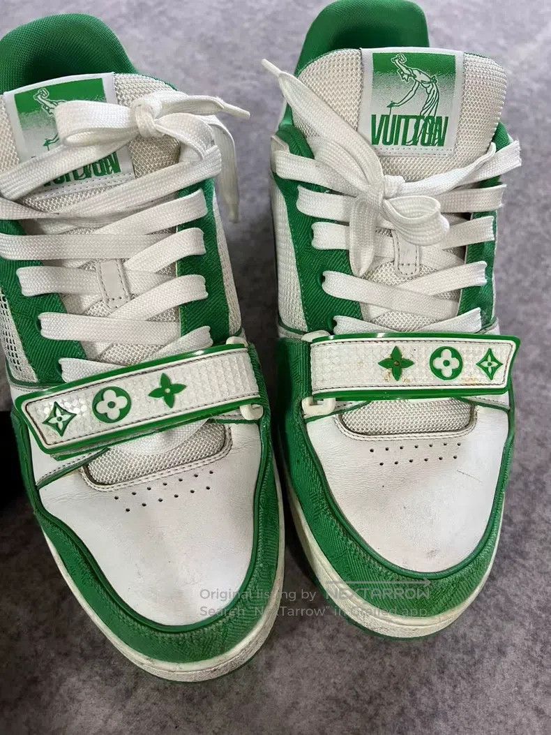 Louis Vuitton Louis Vuitton Green Velcro shoes Size US 8 / EU 41 - 4 Thumbnail