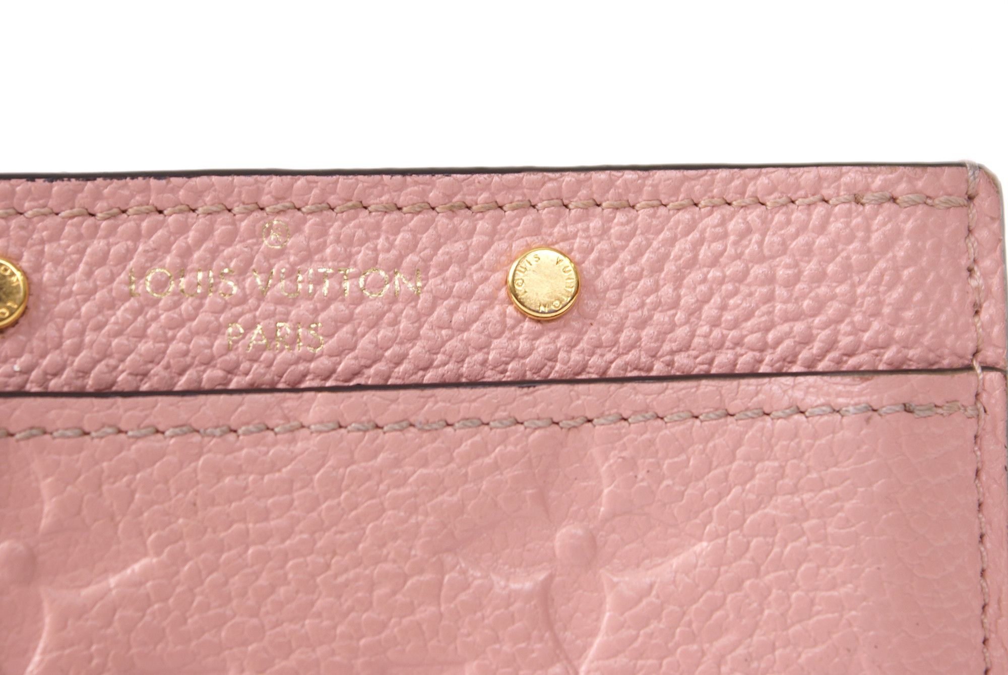 Louis Vuitton Louis Vuitton Monogram Empreinte Leather Card Holder Rose Size ONE SIZE - 7 Thumbnail