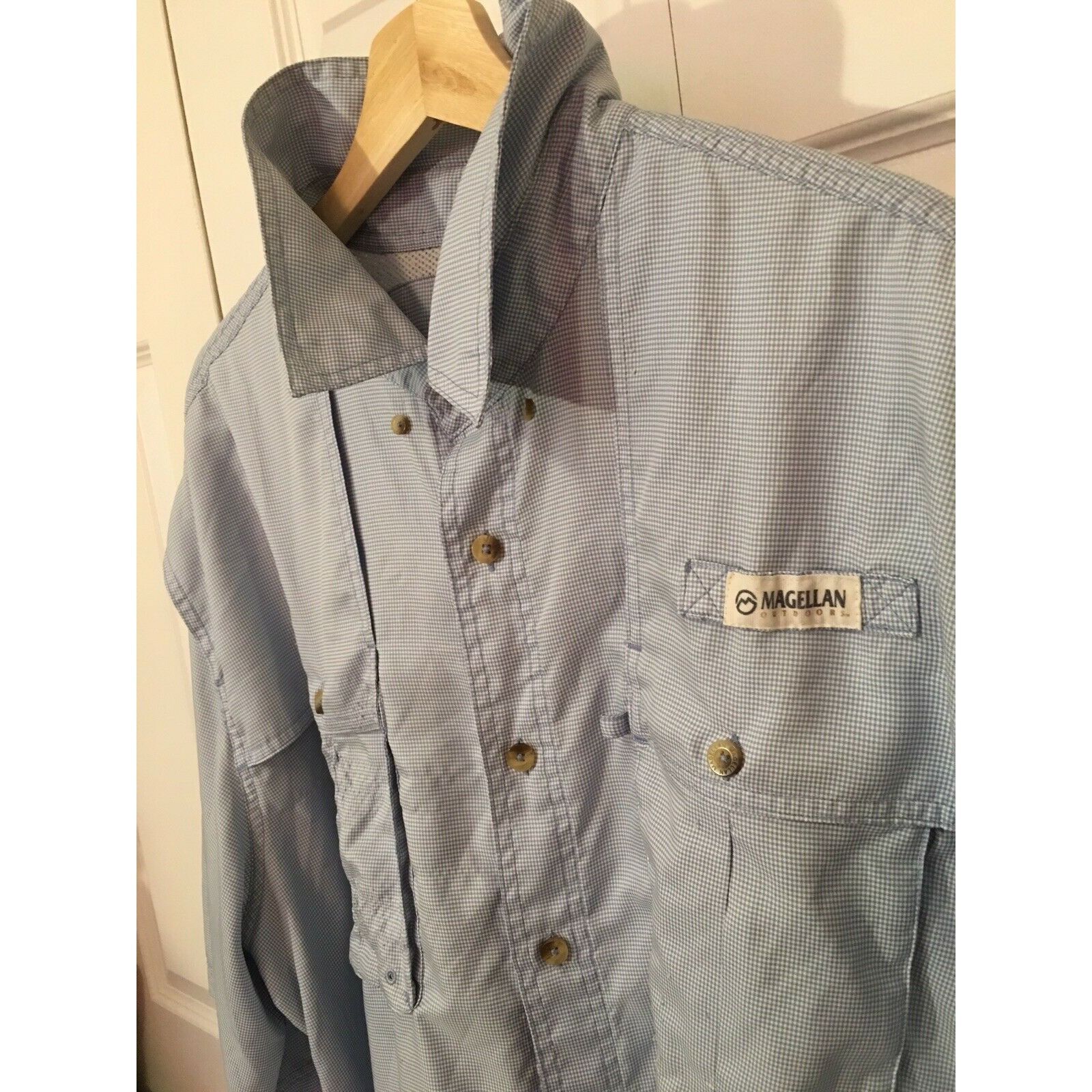 Other MAGELLAN OUTDOORS MEN’S Sz 2XL VENTED SHIRT BLUE Size US XXL / EU 58 / 5 - 1 Thumbnail