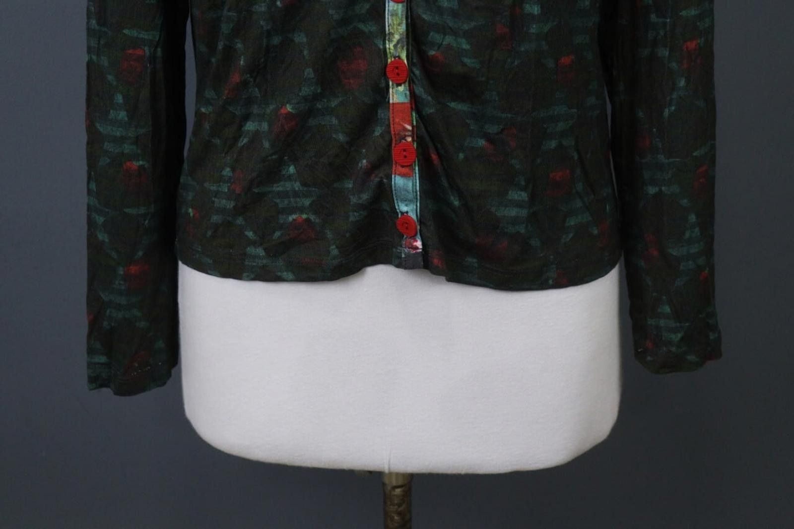 Designer Aventures des Toiles Multicolor Viscose Cardigan Size 44 Size M / US 6-8 / IT 42-44 - 3 Thumbnail