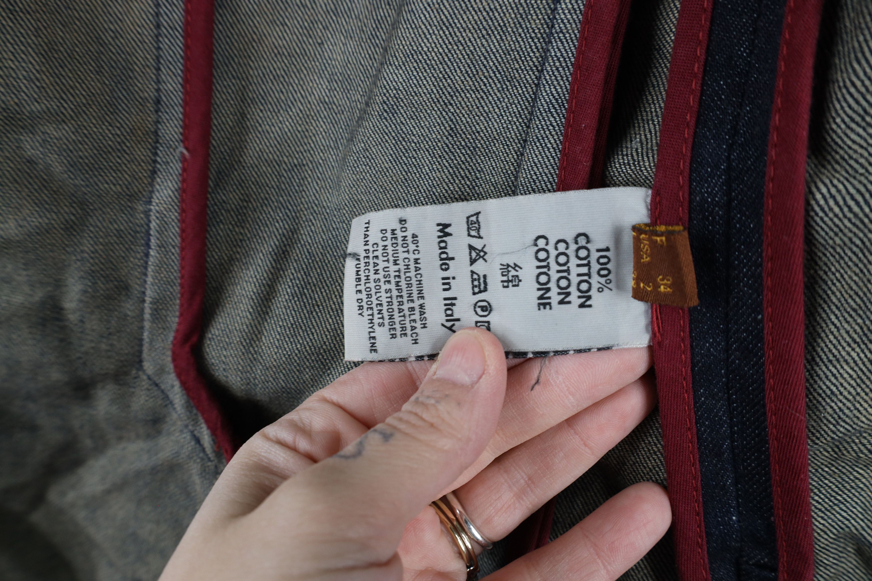 Vintage Notify NFY Distressed Denim Jean Blazer Jacket Raw Denim Size XS / US 0-2 / IT 36-38 - 11 Thumbnail