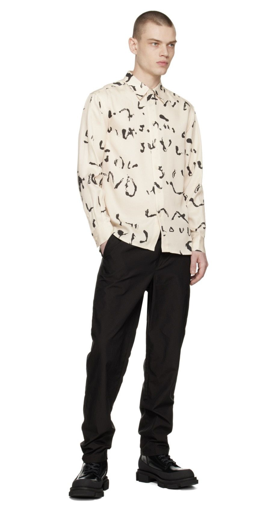 Soulland Off-White Perry Shirt Size US L / EU 52-54 / 3 - 4 Thumbnail