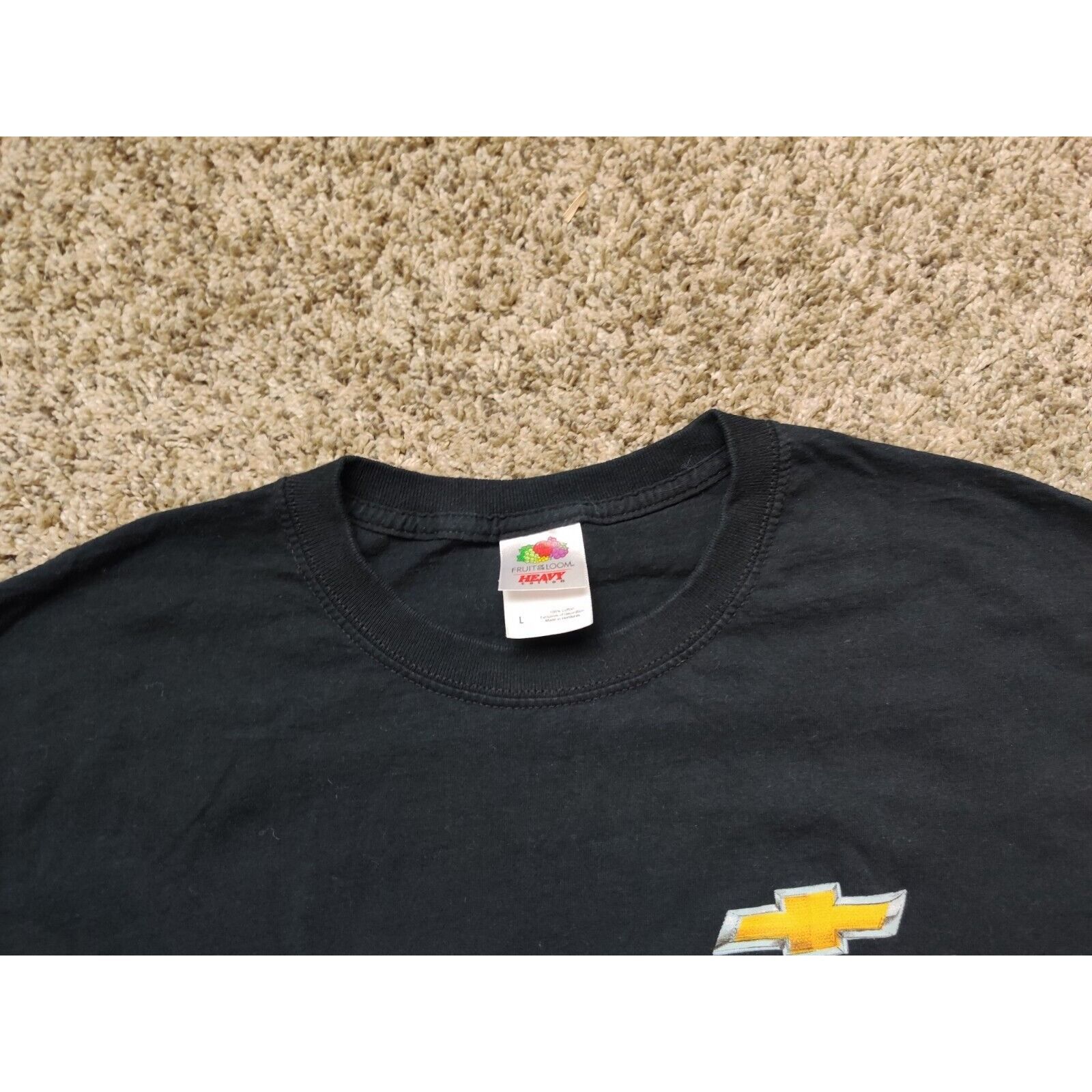 Fruit Of The Loom Chicago White Sox Shirt Adult Mens Large Black Chevrolet Size US L / EU 52-54 / 3 - 9 Thumbnail
