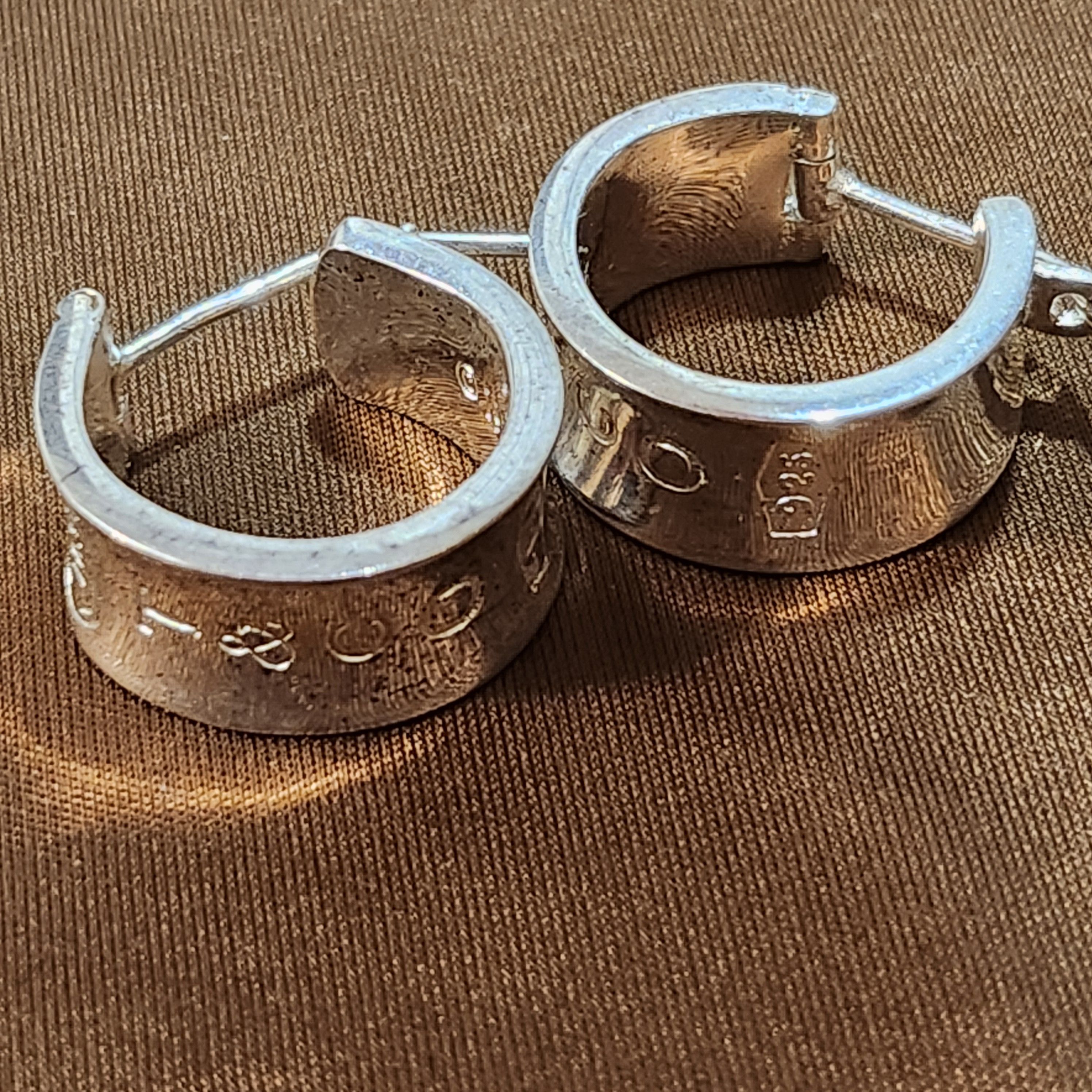 Tiffany & Co. T&CO Silver 925 earrings 1997 Rare Size ONE SIZE - 6 Thumbnail