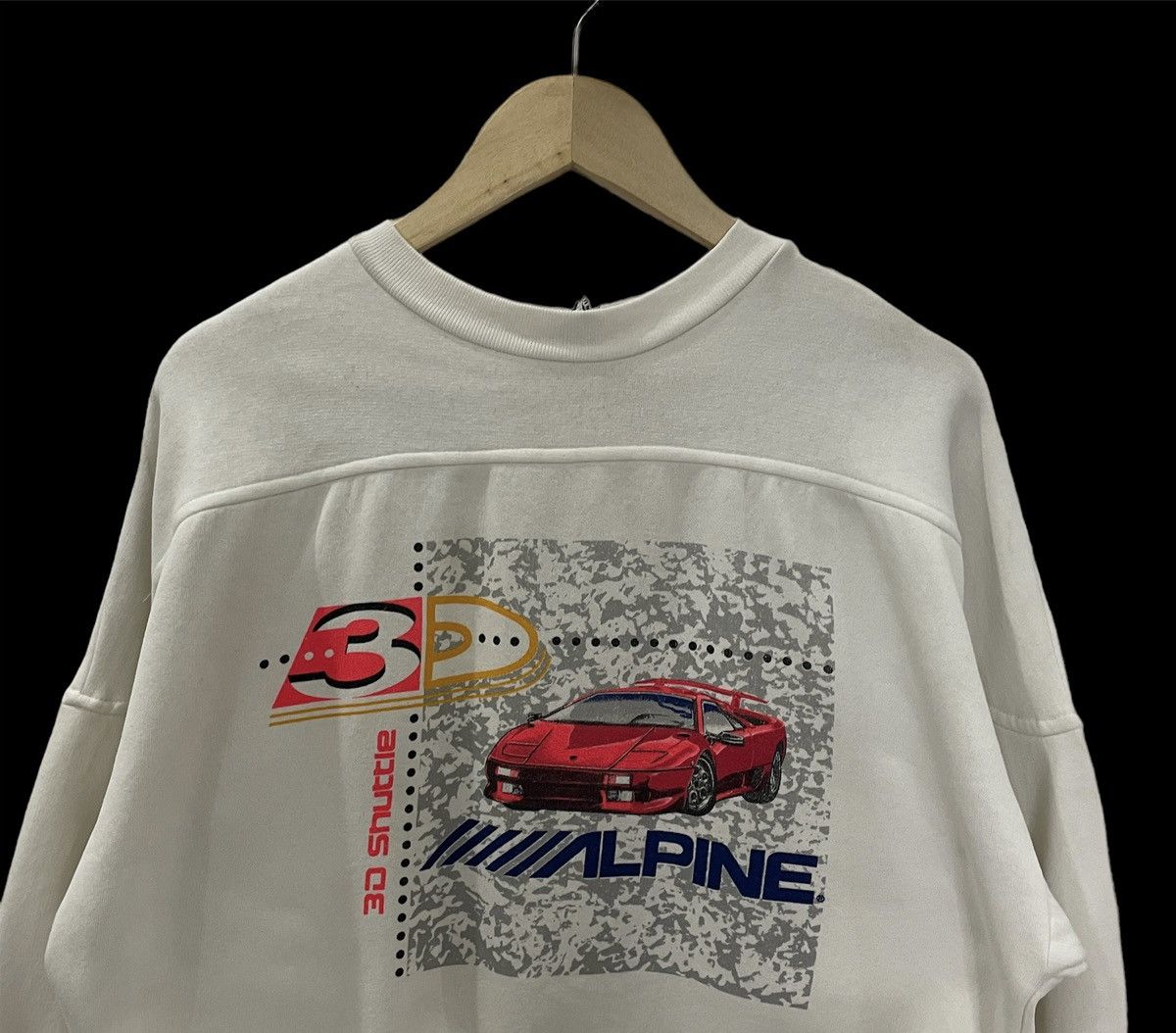 Formula 1 Vintage 90s 3D Shuttle Alpine Lamborghini Sweatshirt Size US L / EU 52-54 / 3 - 4 Thumbnail