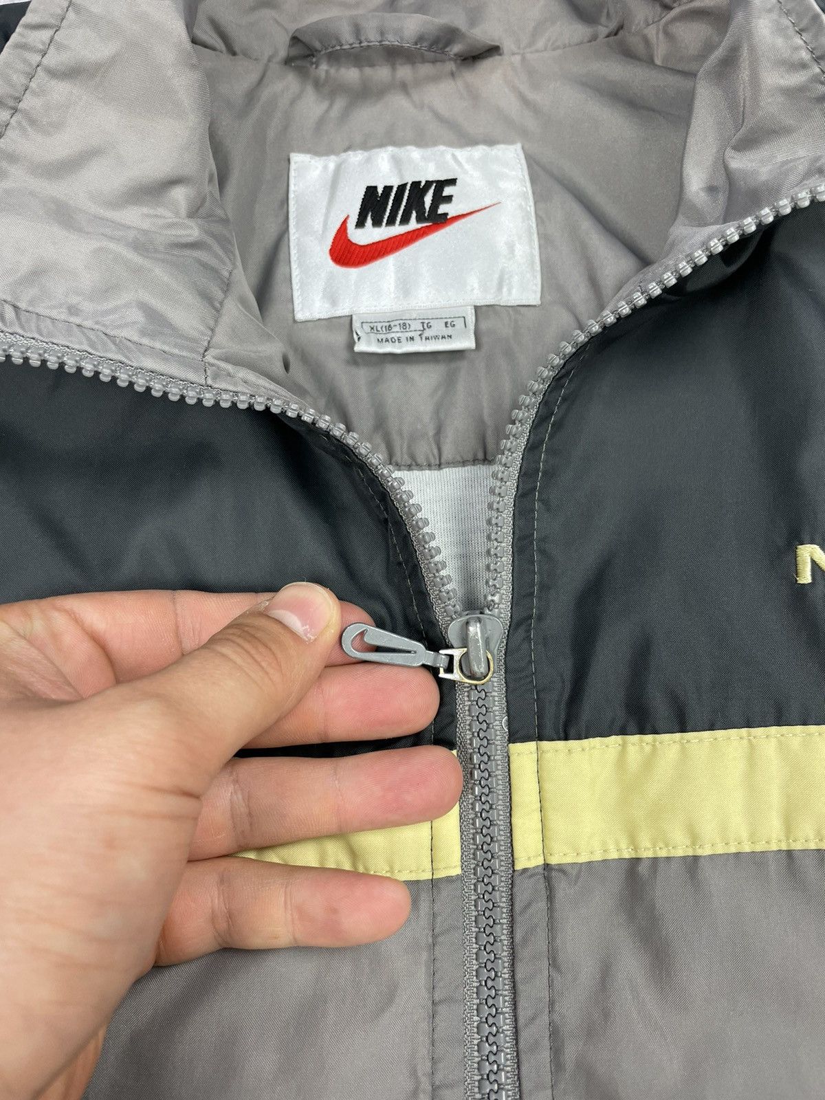 Nike × Vintage Vintage Nike 90’s Y2K Style Drill Nylon Big Back Logo Bomber Size US S / EU 44-46 / 1 - 8 Thumbnail