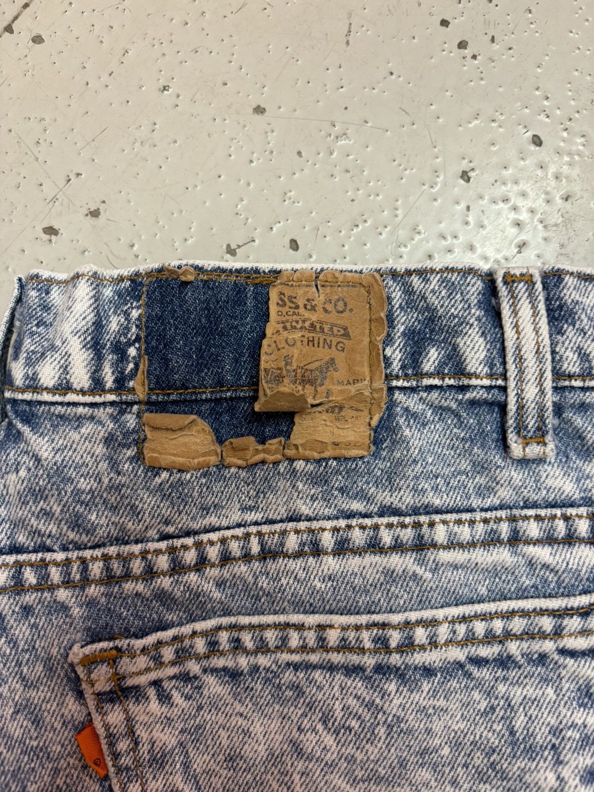 Levi's × Levi's Vintage Clothing × Vintage ***FINAL DROP***RARE 80s LEVIS ORANGE TAB ACID WASH 40 Size US 40 / EU 56 - 3 Thumbnail