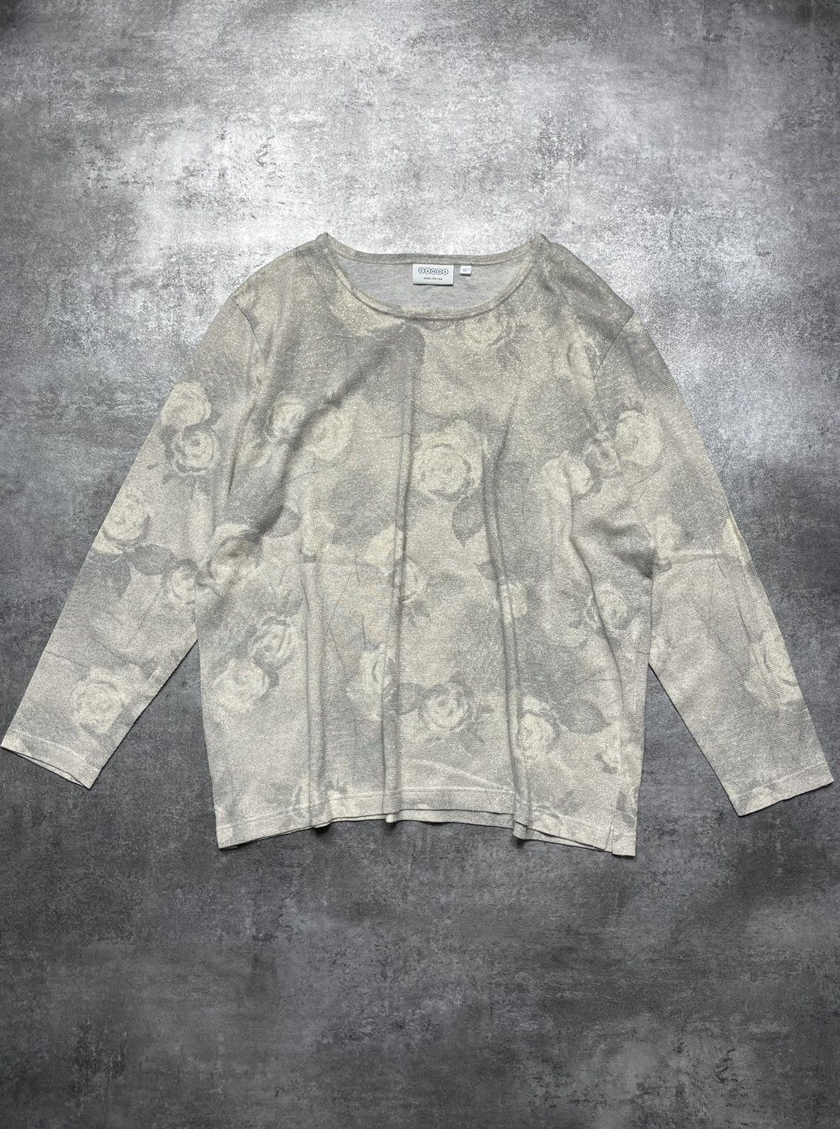 Vintage 🔥Offers🔥Vintage 90s Blouse Roses Avant Garde Rare y2k Size L / US 10 / IT 46 - 3 Thumbnail