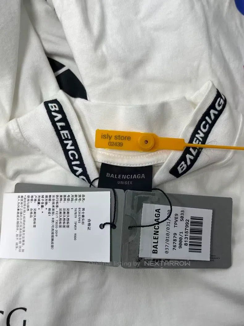 Balenciaga Balenciaga Letter Printed Plain Knit Long Sleeve T-Shirt Size US S / EU 44-46 / 1 - 5 Thumbnail