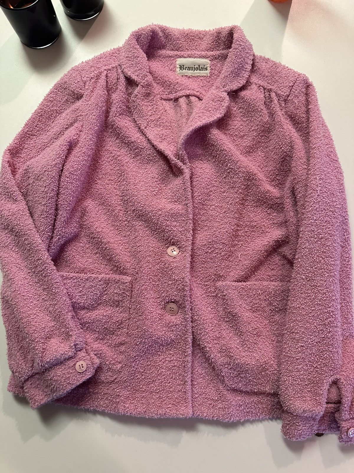 Vintage Beaujolais Furry Blazer Size M / US 6-8 / IT 42-44 - 5 Thumbnail